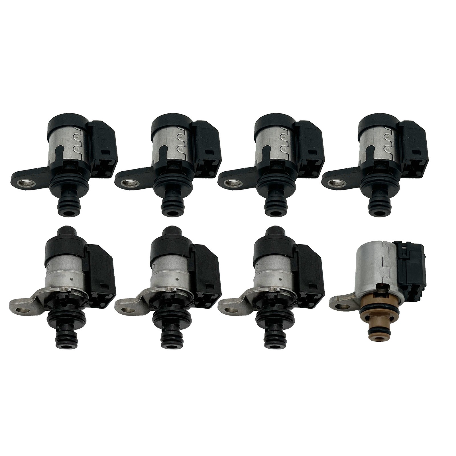 8Pcs 5EAT Transmission Solenoids Kit 5-Speed Compatible with Subaru 31705-AA430 8Pcs 5EAT Transmission Solenoids Kit 5-Speed Compatible with Subaru 31705-AA430