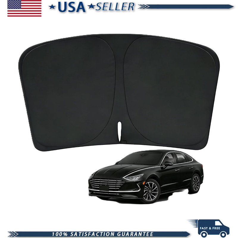 Custom- Double-Sided Black Foldable Front Windshield Sun Shade 2009-2014