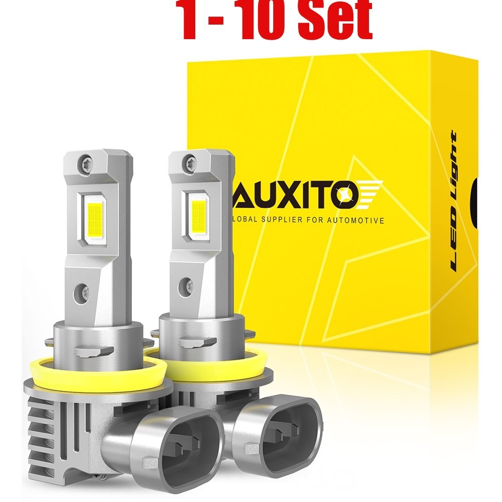 2-20X H16 H11 H8 Headlight LED Bulbs Low Light or Beam Fog Wireless White 6500K