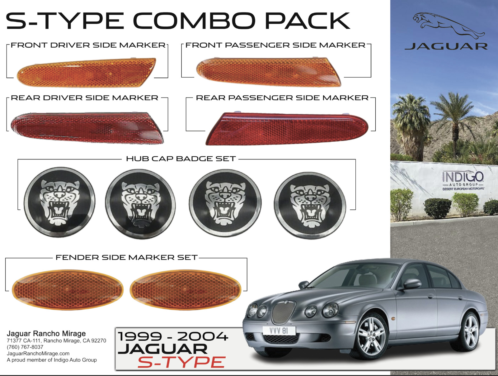 Jaguar S-Type Genuine Factory OEM Combo Pack
