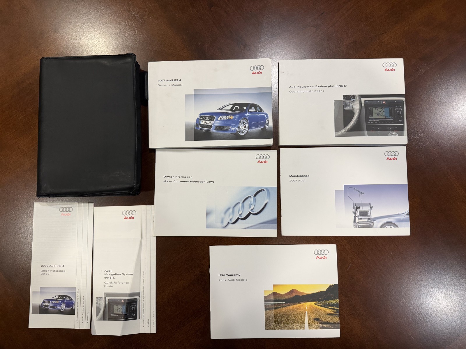 2007 AUDI RS4 B7 - Owner's Manual OEM Complete Set