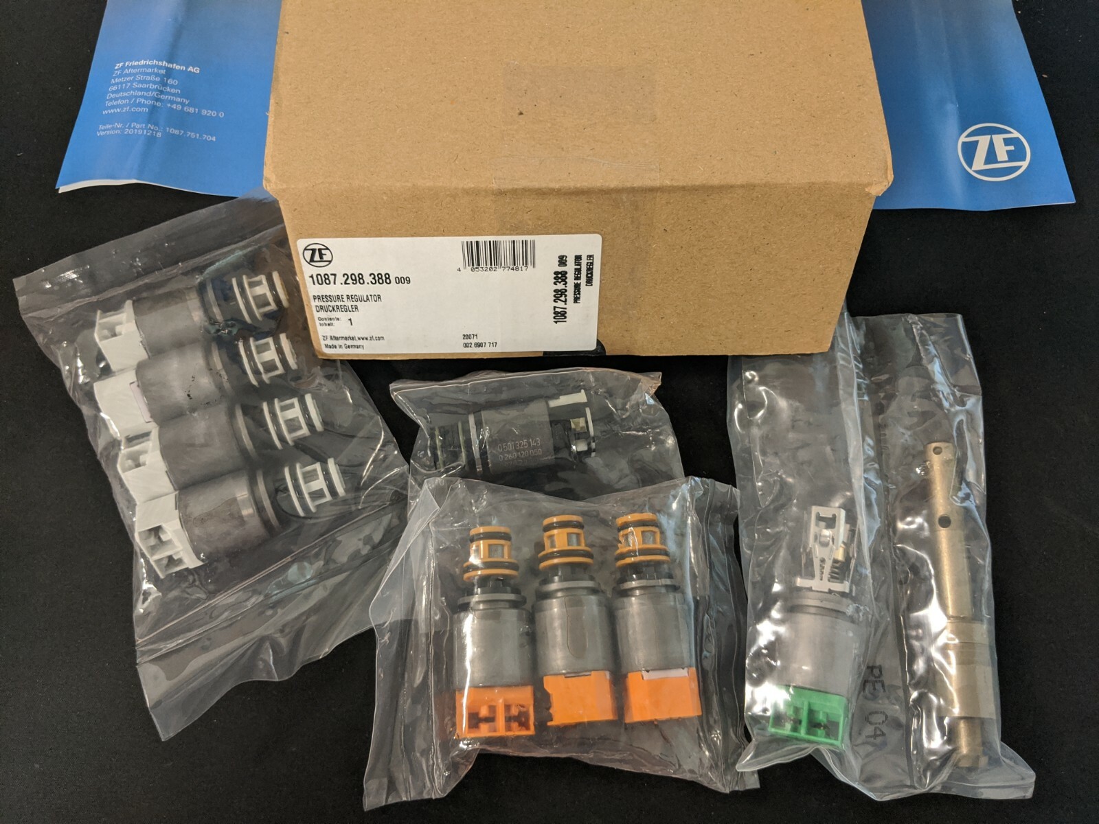 NEW GENUINE OEM ZF 8HP45 8HP70 Transmission Solenoid Kit (1087 298 388)