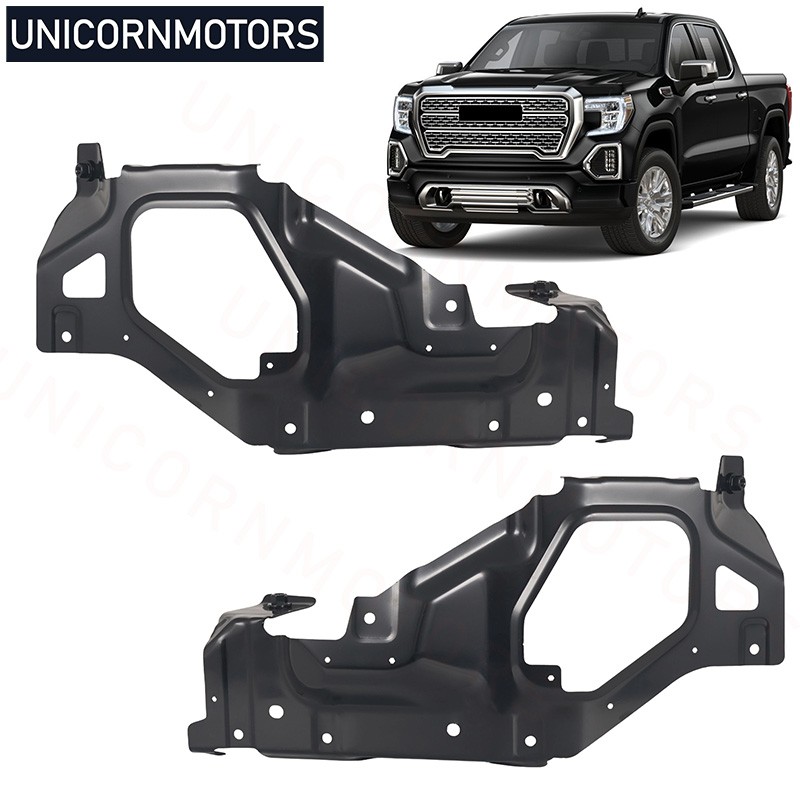 Pair Front Bumper Bracket Outer Fit 2019 2020-2022 GMC Sierra 1500 Left & Right