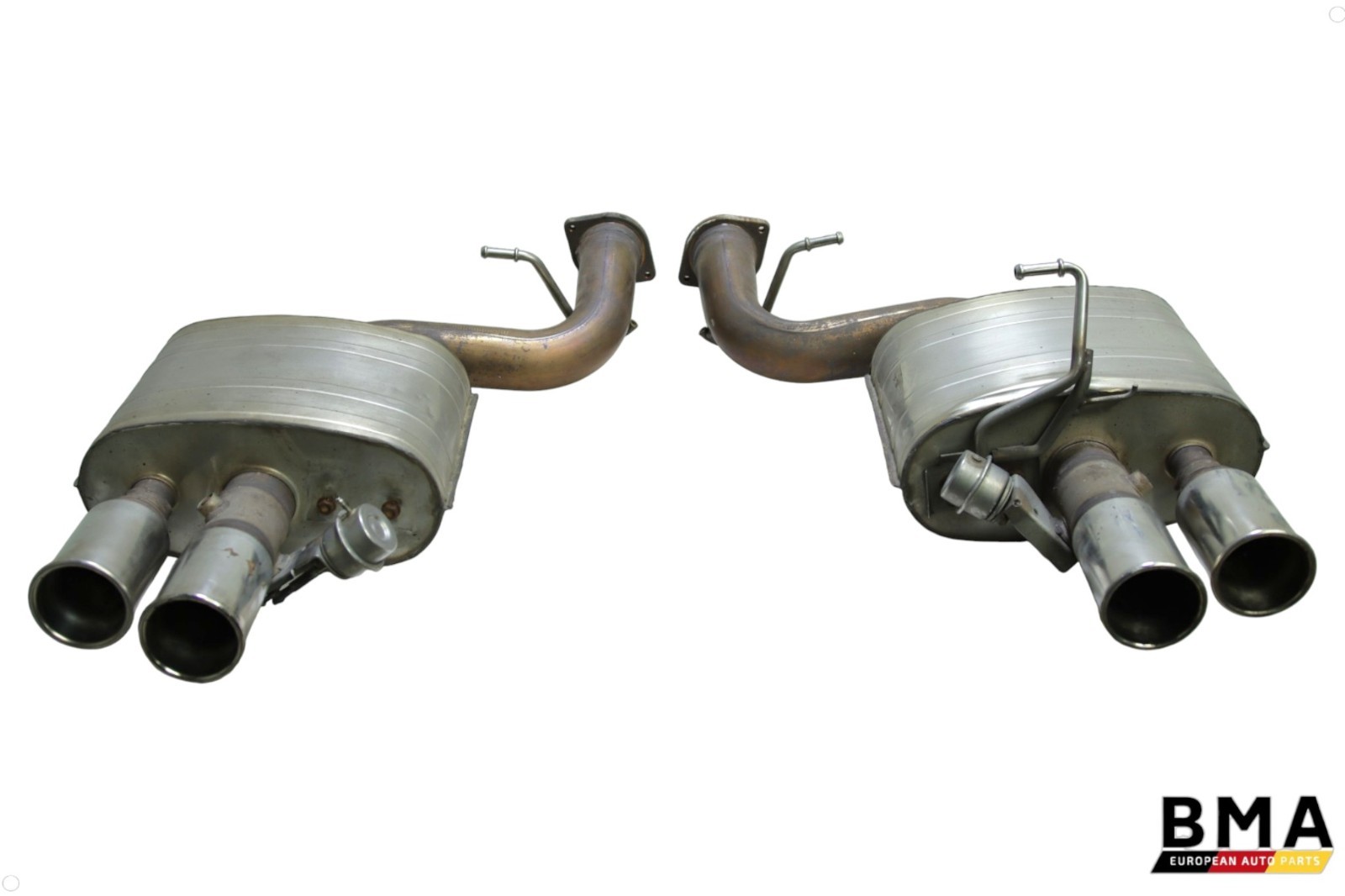 Ferrari 599 GTB Rear Left & Right Engine Exhaust Muffler Set 2007 - 2011 OEM Ferrari 599 GTB Rear Left & Right Engine Exhaust Muffler Set 2007 - 2011 OEM