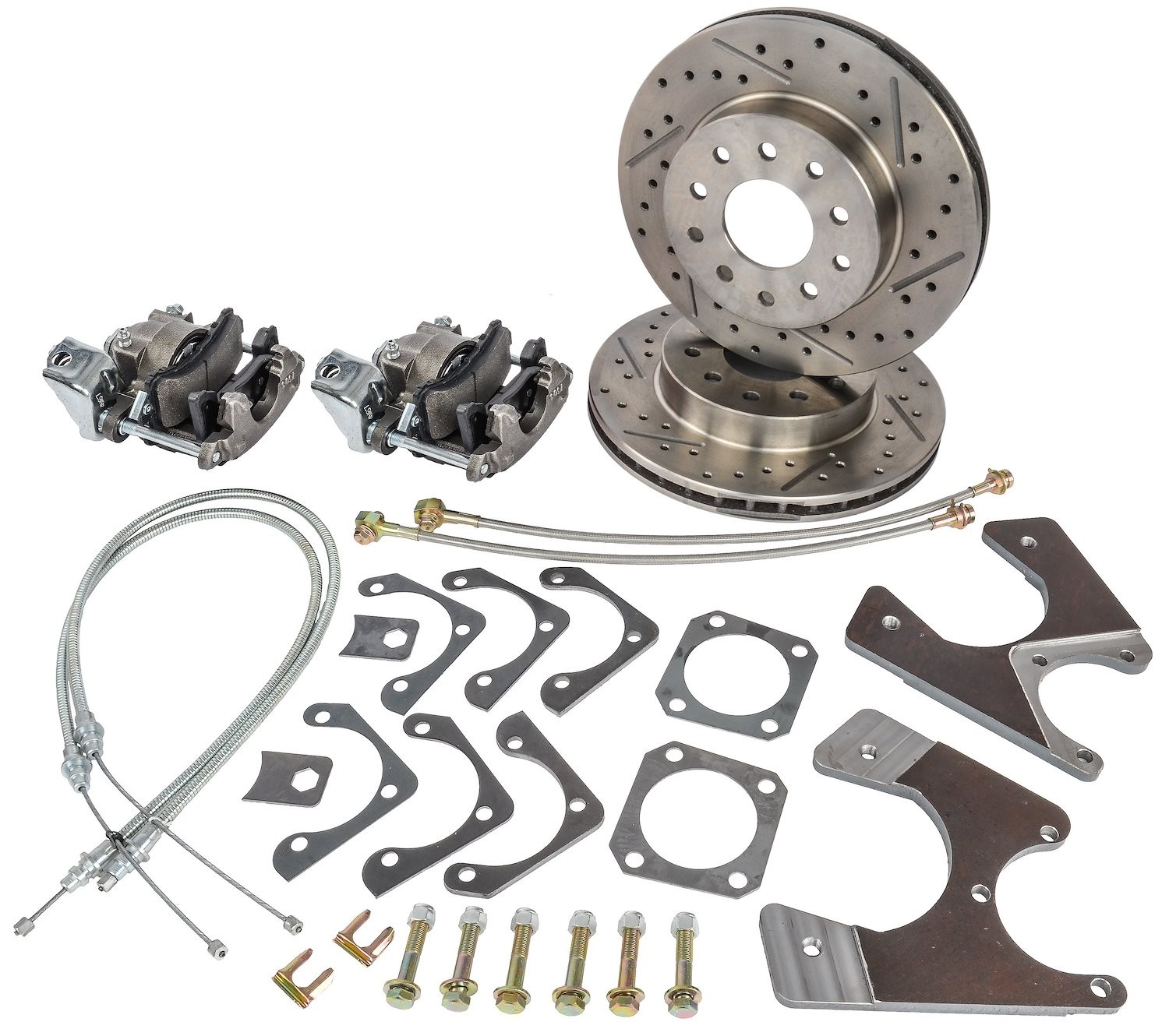 JEGS GM 10/12 Bolt Rear Disc Brake Conversion Kit for Select 1968-1974 GM