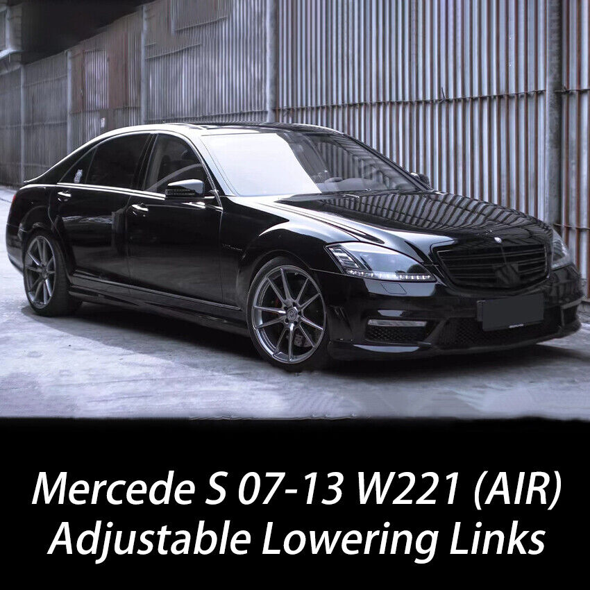 For 2007-13 MERCEDES BENZ S CLASS W221 ADJUSTABLE LOWERING LINKS AIR SUSPENSION