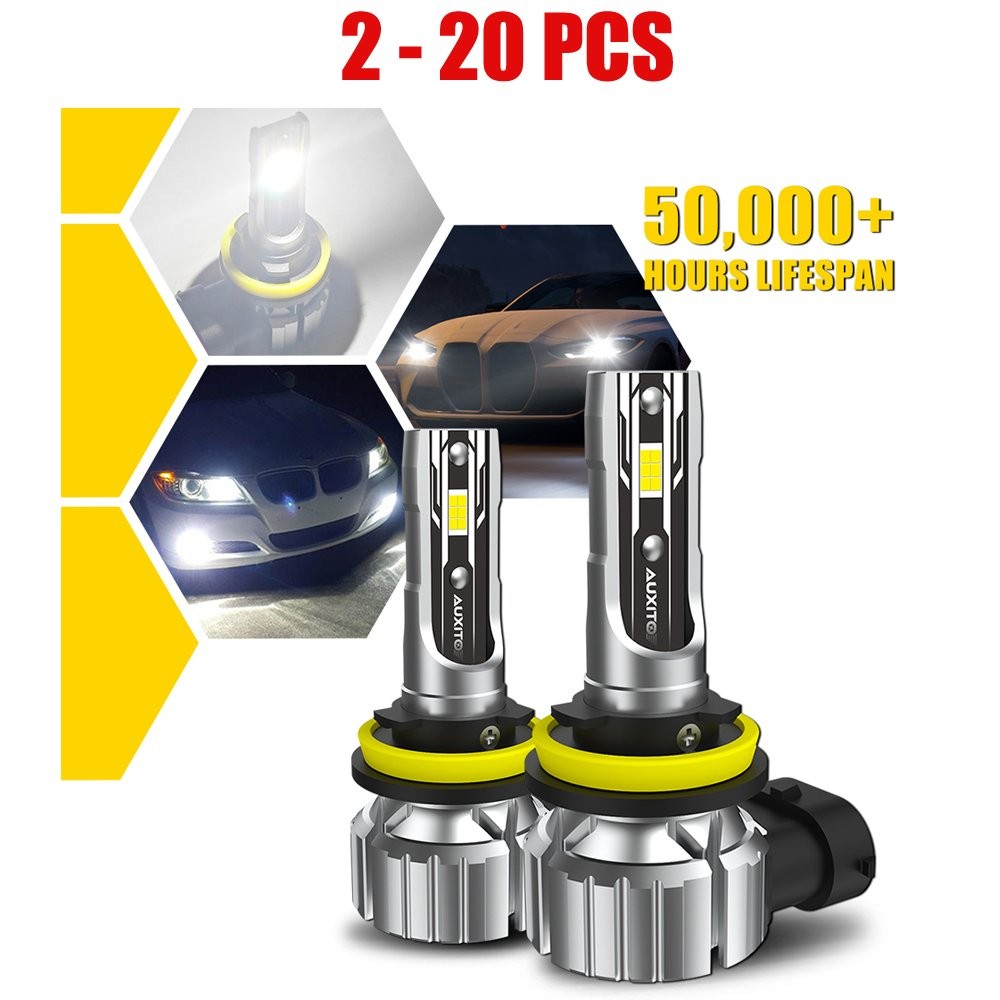 AUXITO H8/H9/H11/H16JP LED Headlight High/Low Super Bright White Bulb 2-20PCS AUXITO H8/H9/H11/H16JP LED Headlight High/Low Super Bright White Bulb 2-20PCS