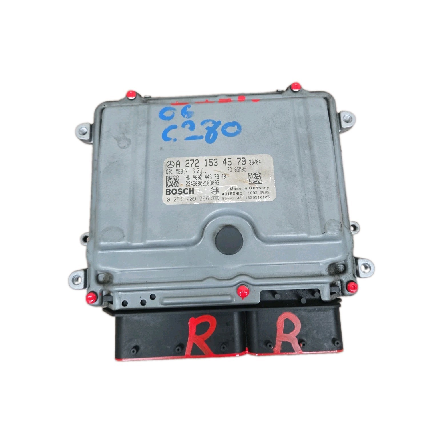 2006-2007 MERCEDES C280 SLK280 A2721534579 ENGINE CONTROL MODULE ECU ECM PCM OEM 2006-2007 MERCEDES C280 SLK280 A2721534579 ENGINE CONTROL MODULE ECU ECM PCM OEM