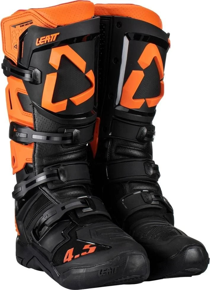 Leatt Adult\'s 4.5 Dirt Bike Boot - Orange - Size 11 - 3023050504