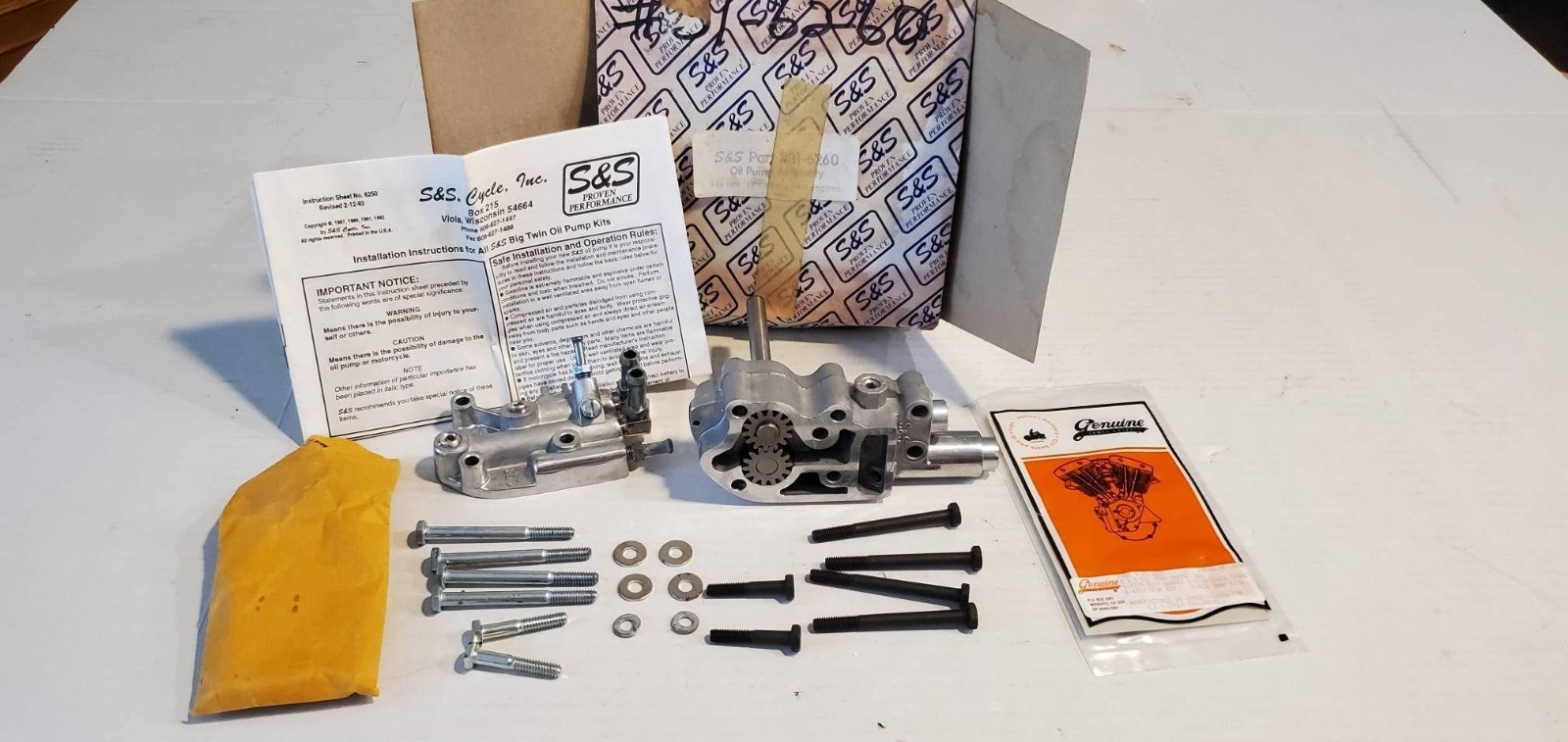 S & S Cycle Harley Davidson Big Twin Engines #31-6260 Oil Pump 1970-1991 New S & S Cycle Harley Davidson Big Twin Engines #31-6260 Oil Pump 1970-1991 New