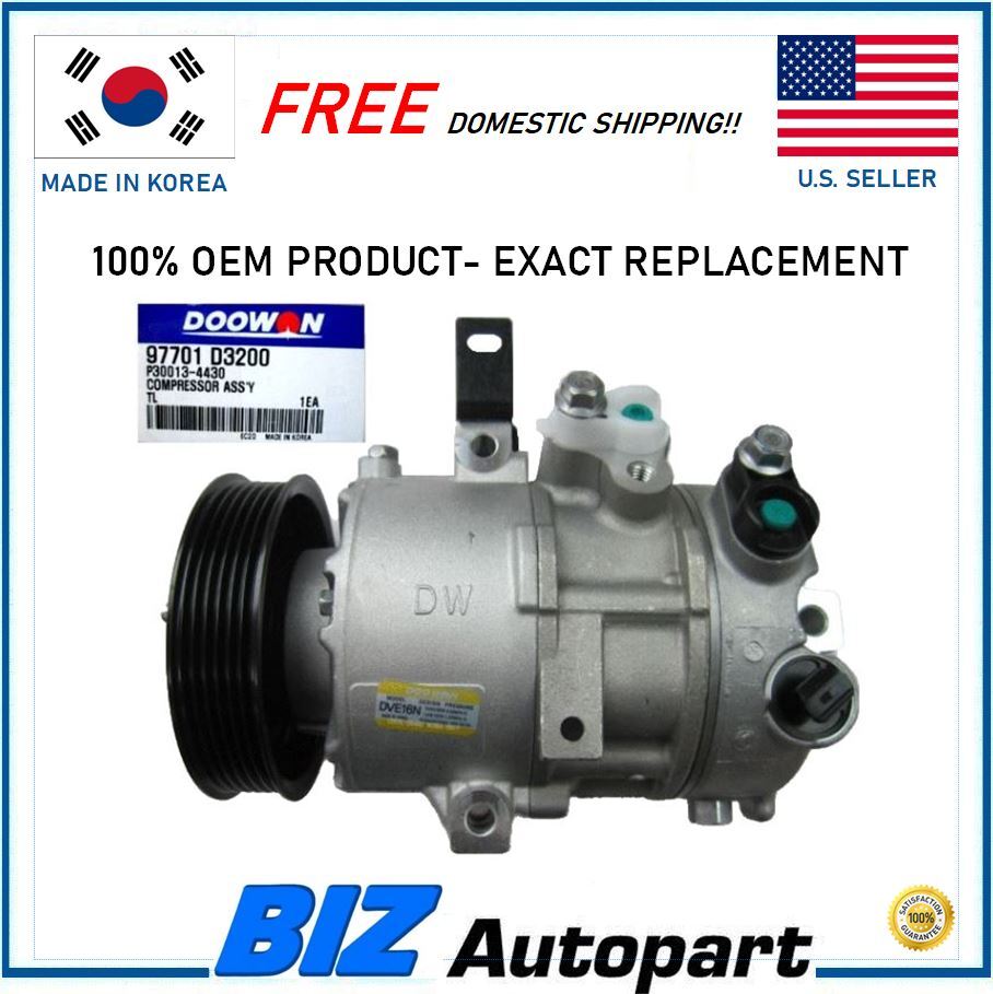 OEM  A/C COMPRESSOR W/ CLUTCH FOR 16-17 HYUNDAI TUCSON 2.0L 97701-D3200