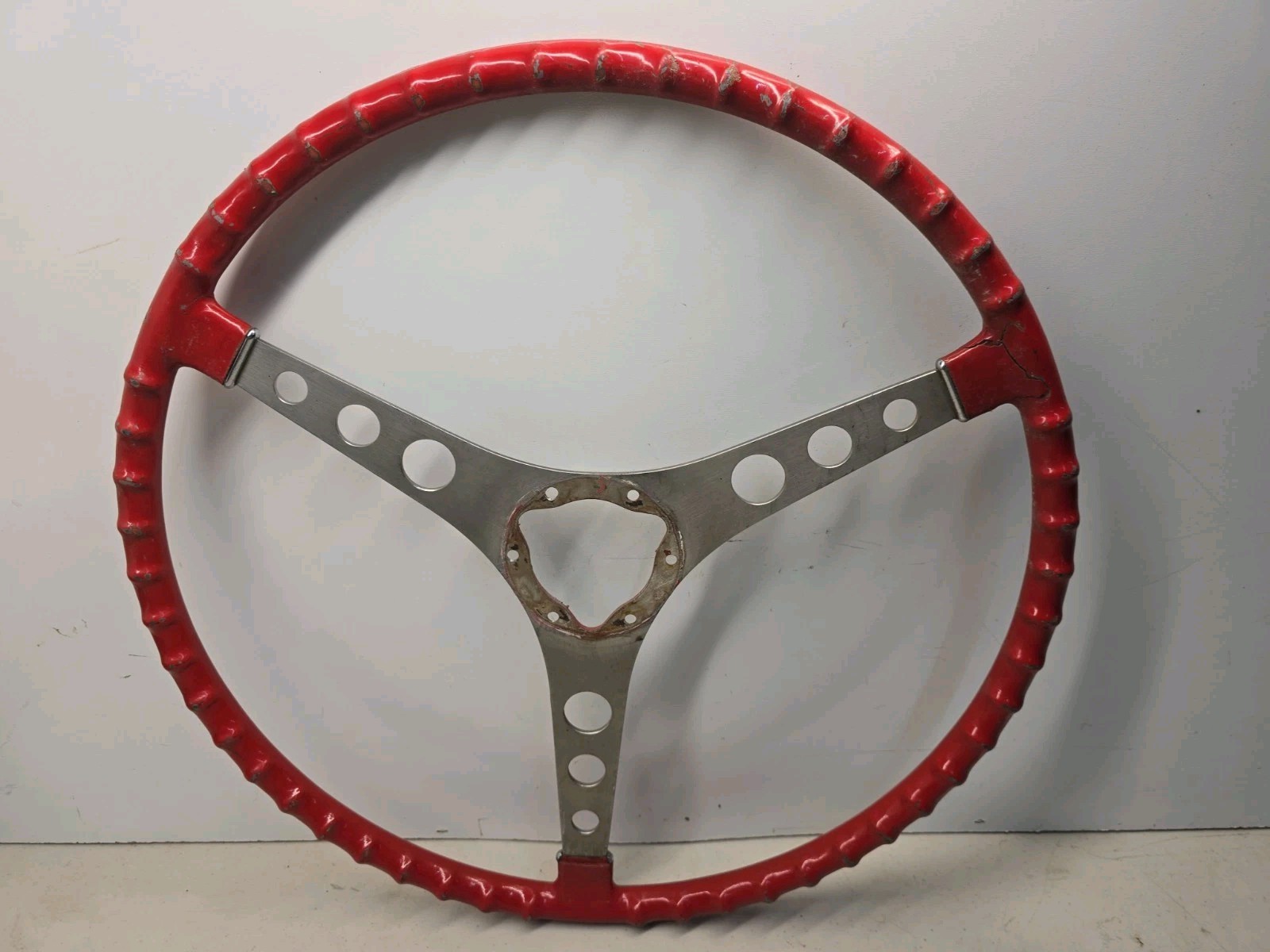 1955-62 Corvette Steering Wheel (Red) (17\ 1955-62 Corvette Steering Wheel (Red) (17\