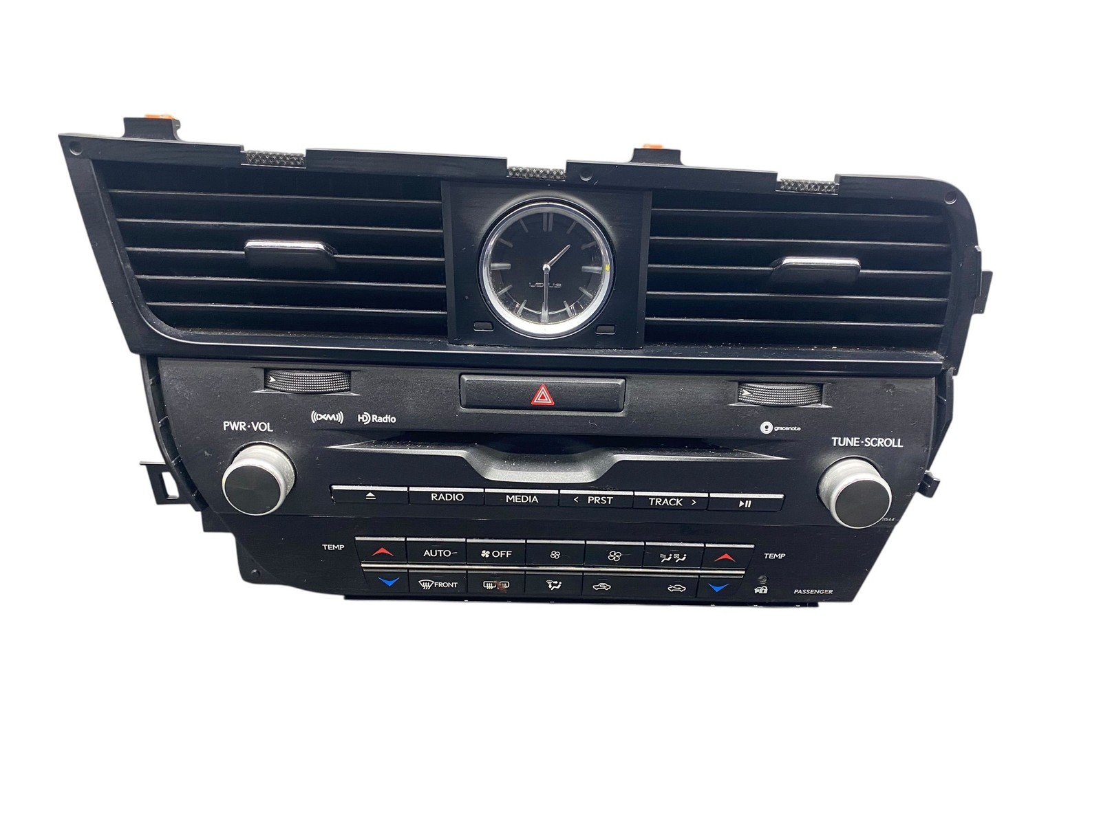 2017 LEXUS RX 350 RADIO RECEIVER HEAD UNIT W/ CLIMATE CONTROL AIR VENT & CLOCK