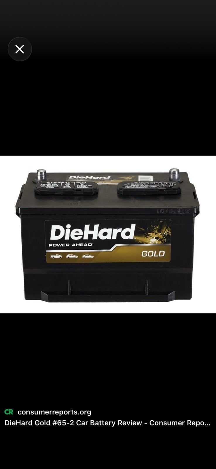 DieHard Gold Group 65, part number 65-2