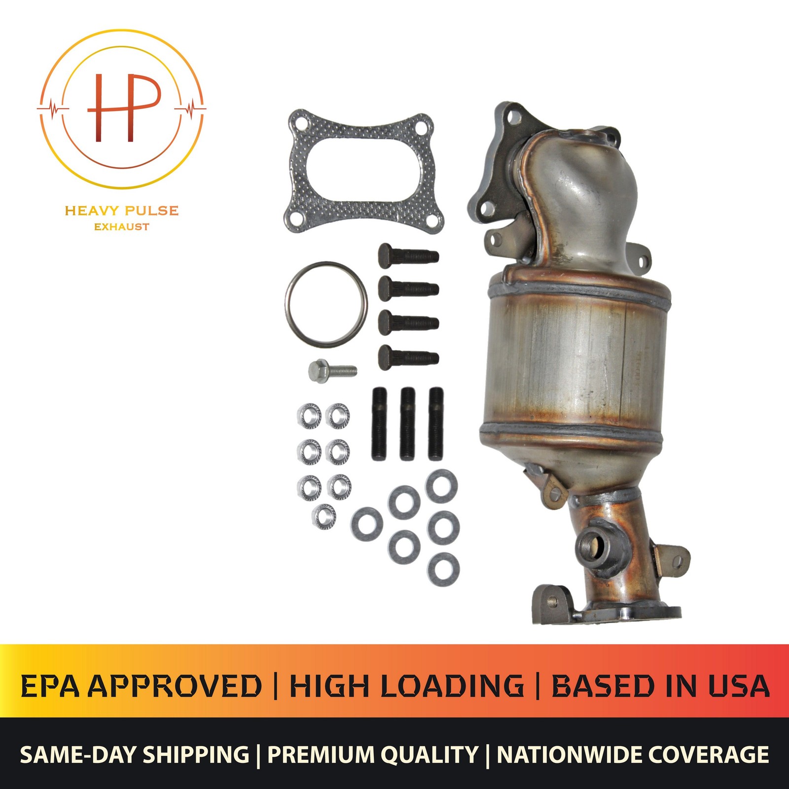 Front Right Catalytic Converter with Integrated Exhaust Manifold for 2012-2013 A
