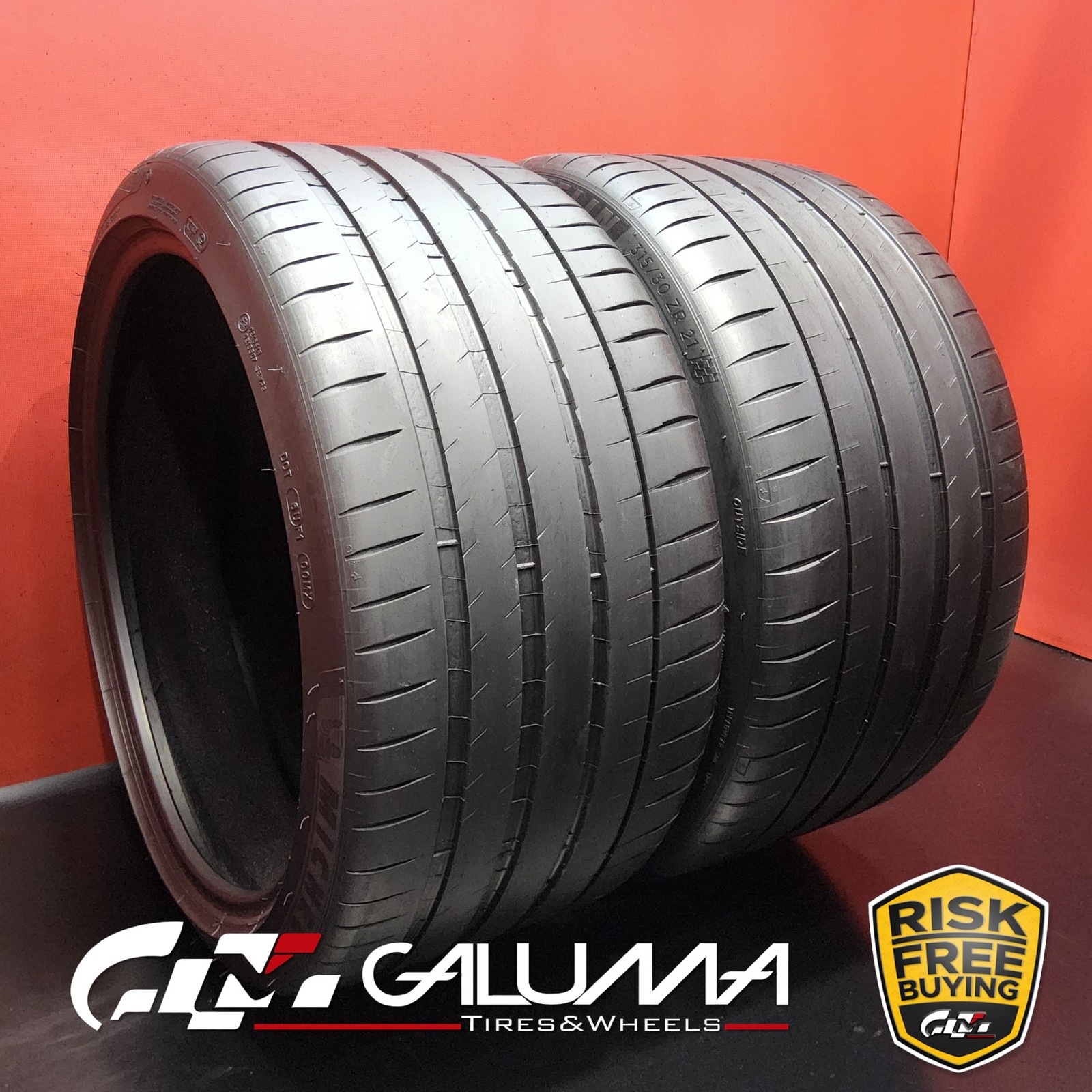 Set of 2 Tires Michelin Pilot Sport 4S (MO1) XL 315/30ZR21 315/30/21 105Y #94046