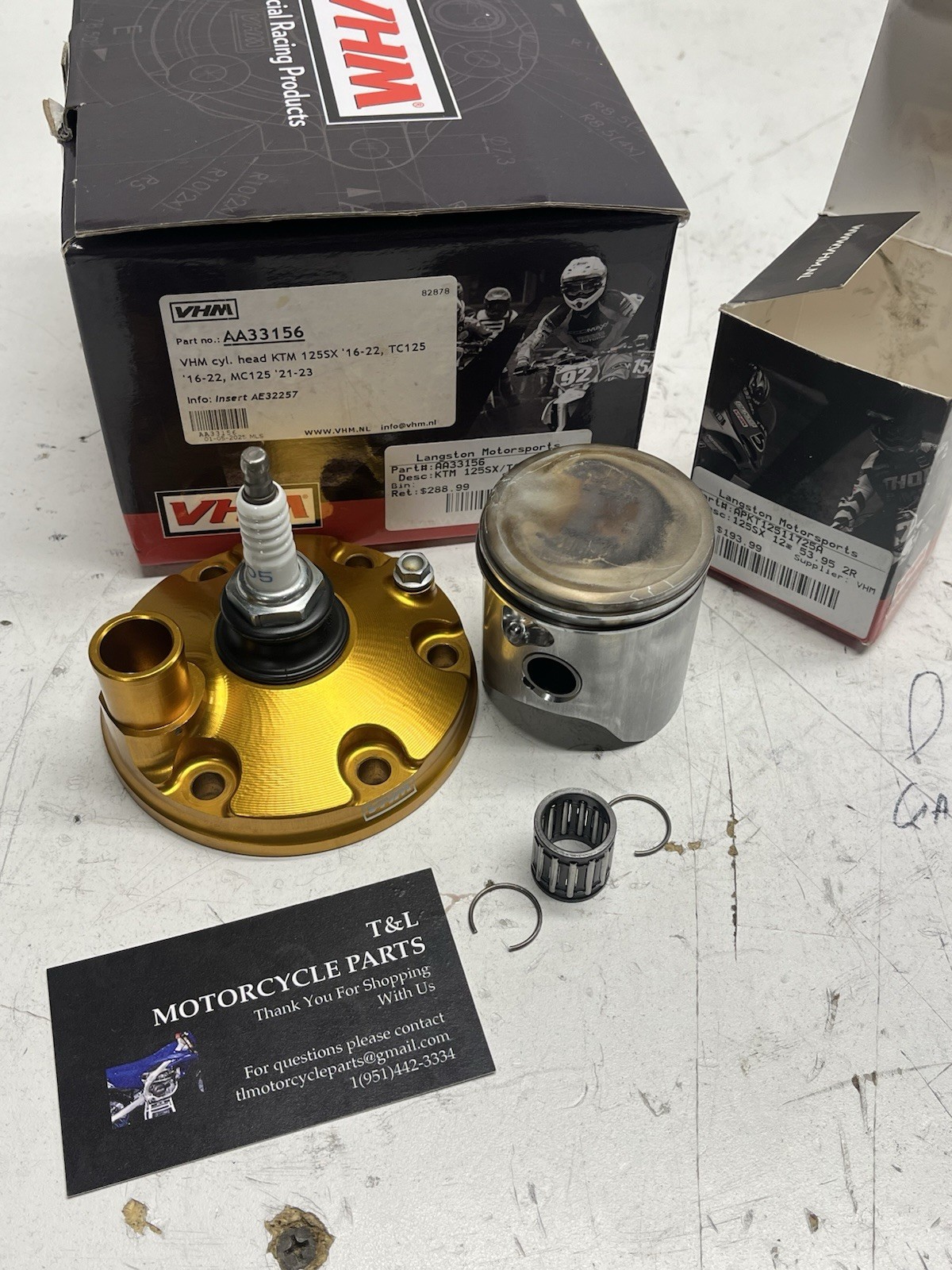2019-2022 KTM 125 SX VHM HEAD AND PISTON 2019-2022 KTM 125 SX VHM HEAD AND PISTON