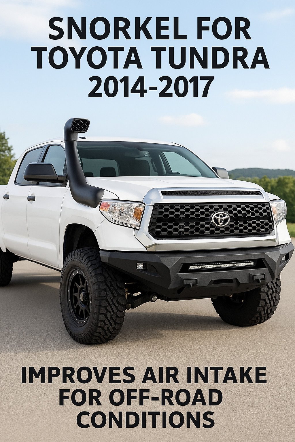 Snorkel Kit for Toyota Tundra 2014–2017 5.7L V8 – Off-Road Air Intake System Snorkel Kit for Toyota Tundra 2014–2017 5.7L V8 – Off-Road Air Intake System