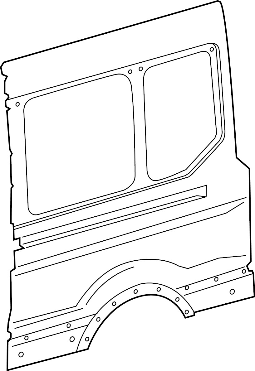 2015-2025 Ford TRANSIT 150 250 350 Quarter Panel Rear Lower  OEM EK4Z-61279D47-C