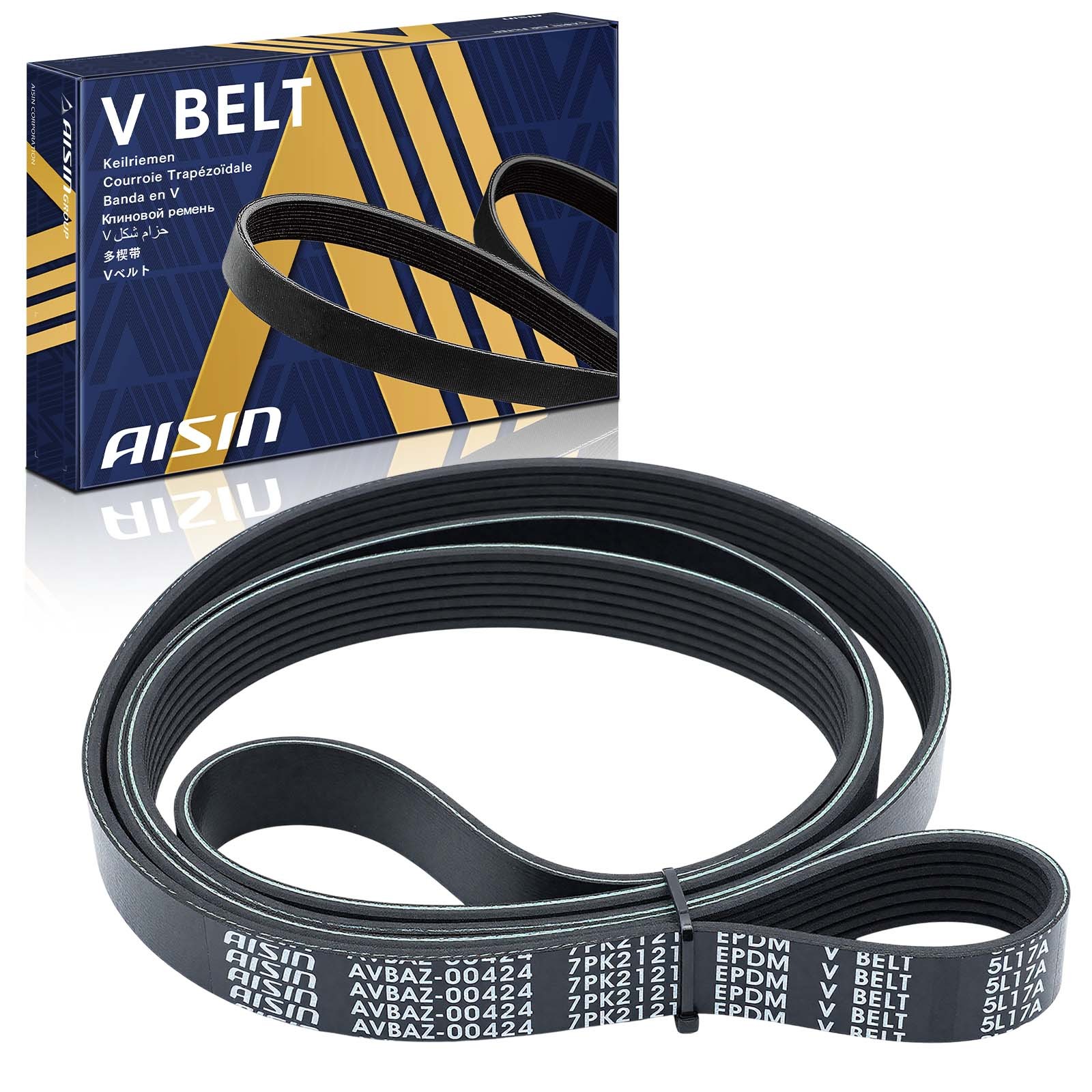 AISIN Serpentine Belt for Toyota Tacoma 4Runner Chevrolet C8500 2003 2016-2023 AISIN Serpentine Belt for Toyota Tacoma 4Runner Chevrolet C8500 2003 2016-2023
