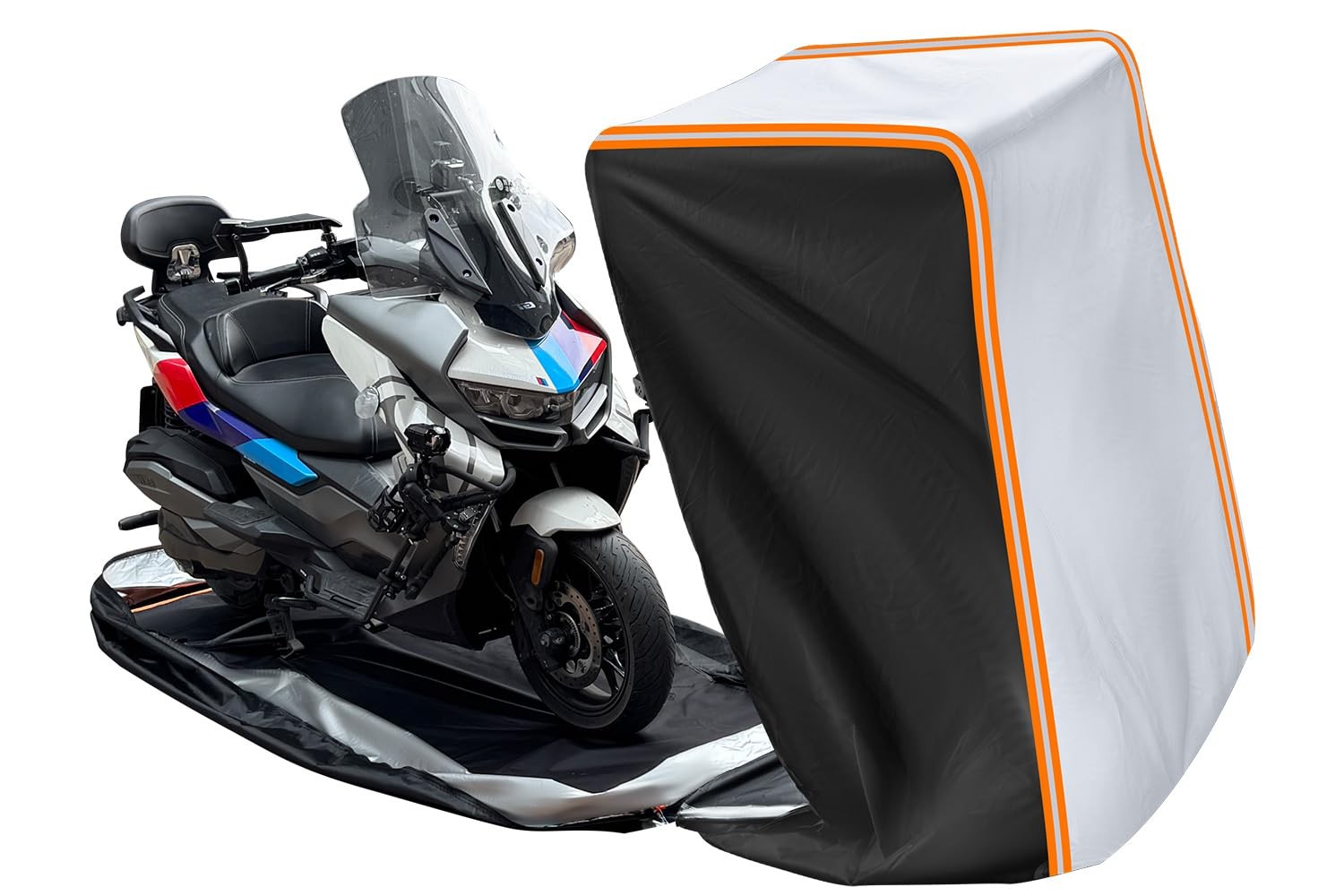 FJWDSC Full Enclosed Motorcycle Cover Waterproof Outdoor/Indoor Storage Water... FJWDSC Full Enclosed Motorcycle Cover Waterproof Outdoor/Indoor Storage Water...