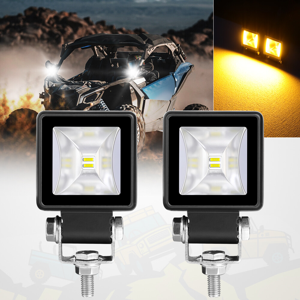 Newest for JEEP 2IN LED Cube Light Pod Spot Flood Driving Fog DRL White&Amber Newest for JEEP 2IN LED Cube Light Pod Spot Flood Driving Fog DRL White&Amber