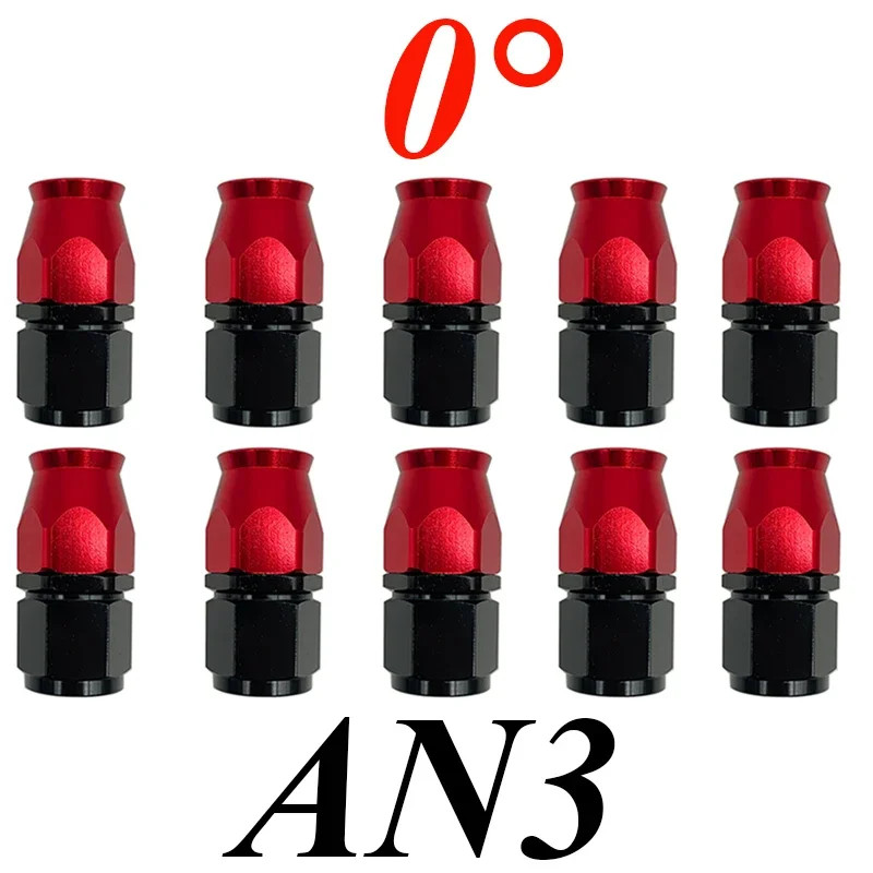 10X 3AN 4AN 6AN 8AN 10AN PTFE Fuel Oil Gas Swivel Hose End Fittings Adapter E85