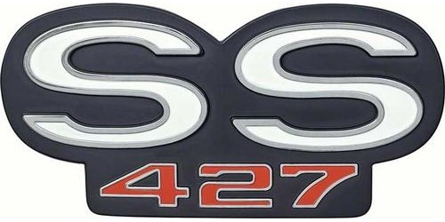 OER Grille and Rear Panel Emblem 1966-1967 Chevelle SS 427