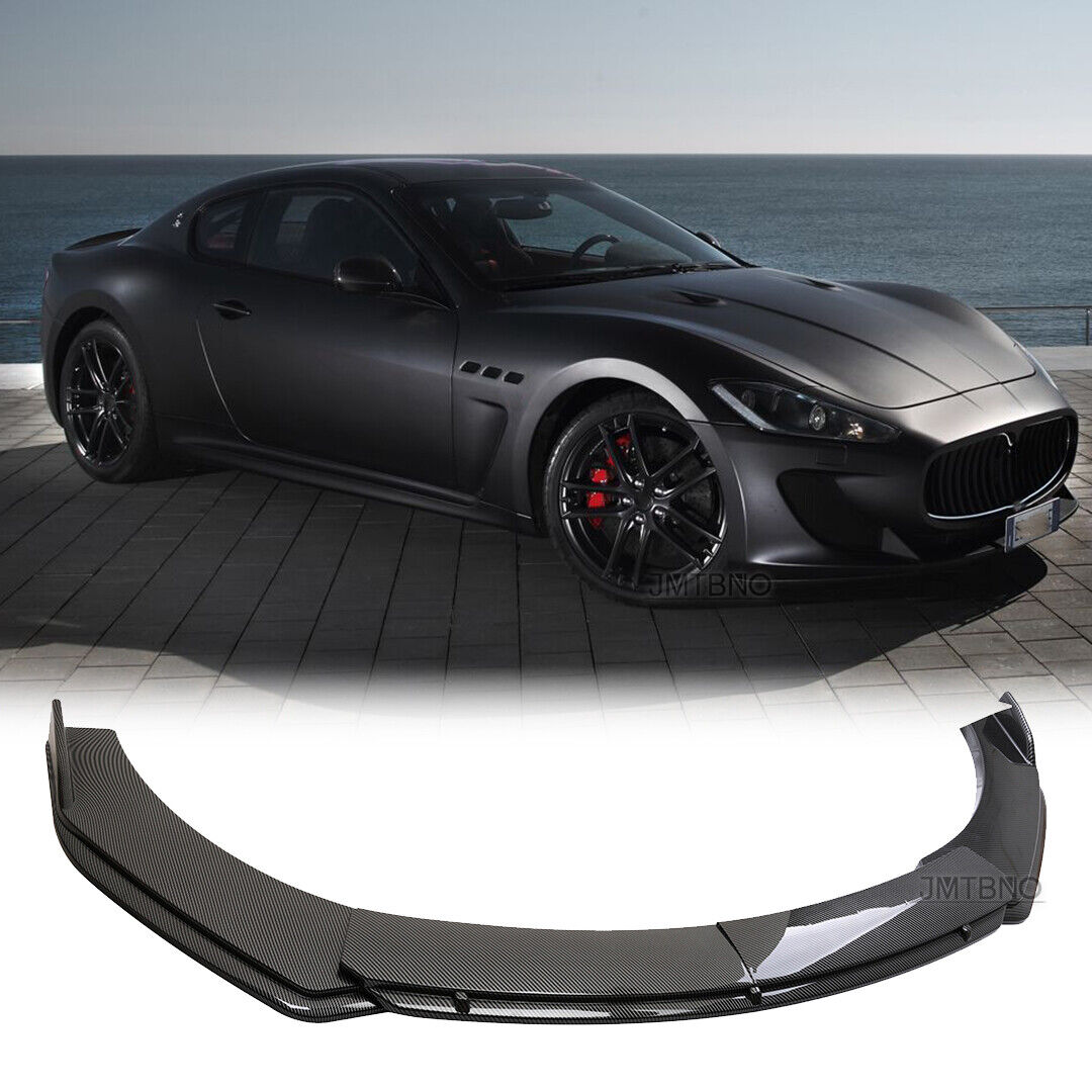 Front Bumper Lip Spoiler Splitter Carbon Fiber For Maserati Gran Turismo MC GTS