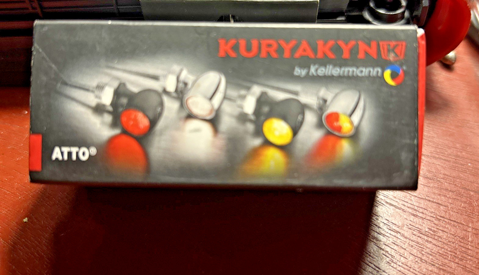 Kuryakyn Turn Signal Kuryakyn by Kellermann Atto Satin Black Amber Front or Rear