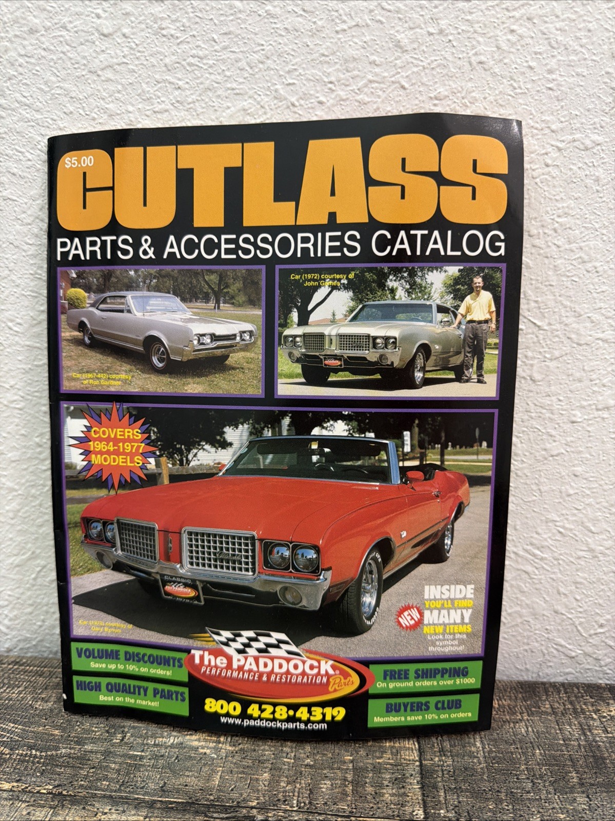 Vintage The Paddock Cutlass Parts & Accessories Catalog 1964-1977 Oldsmobile Vintage The Paddock Cutlass Parts & Accessories Catalog 1964-1977 Oldsmobile