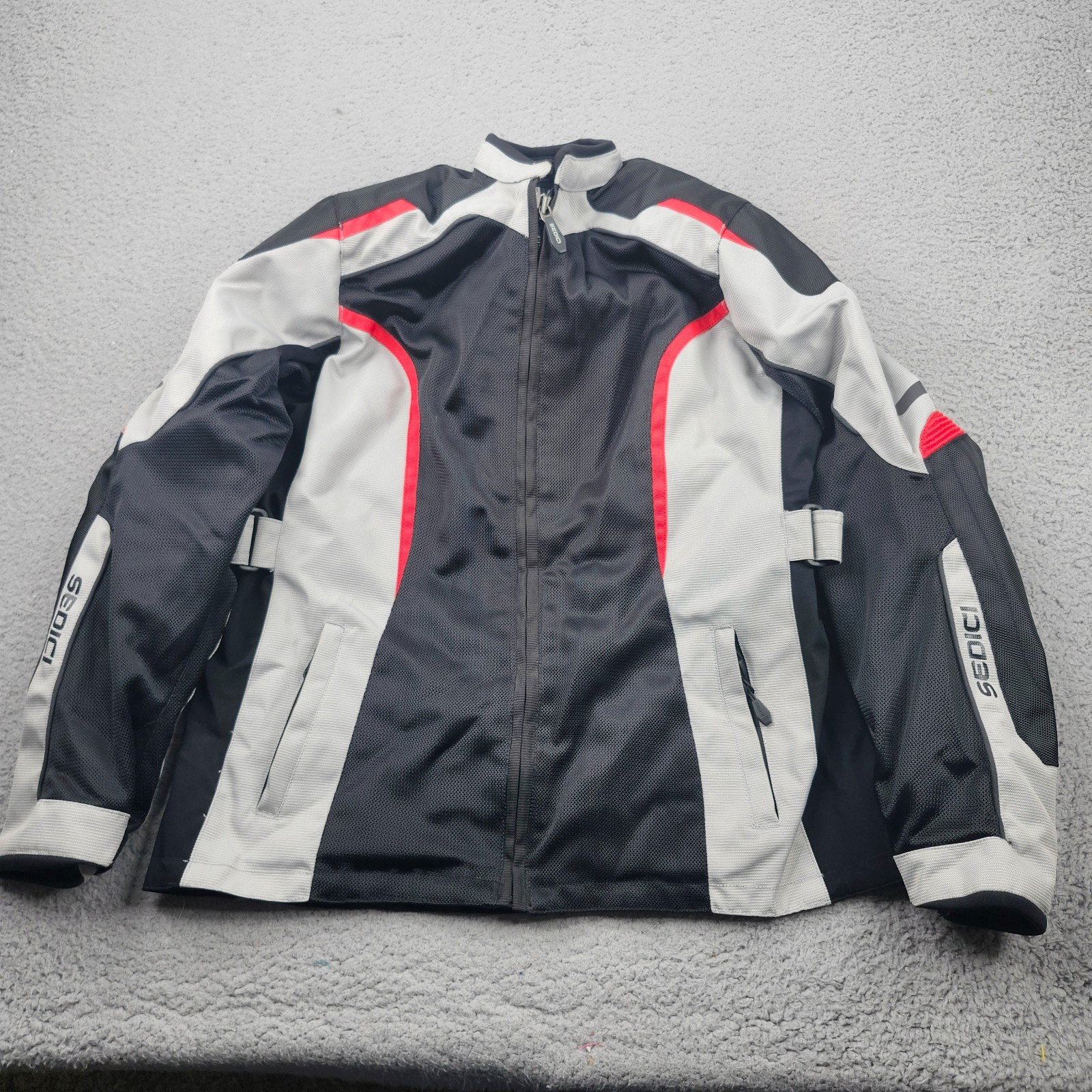 Sedici Motorcycle Jacket Womens Medium Black Padded Performance Biker (No Liner)