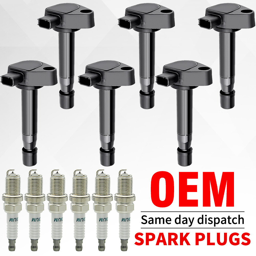 ✅6X Ignition Coils + 6X Spark Plugs Set for 1999-2007 Honda Odyssey 3.5L UF242