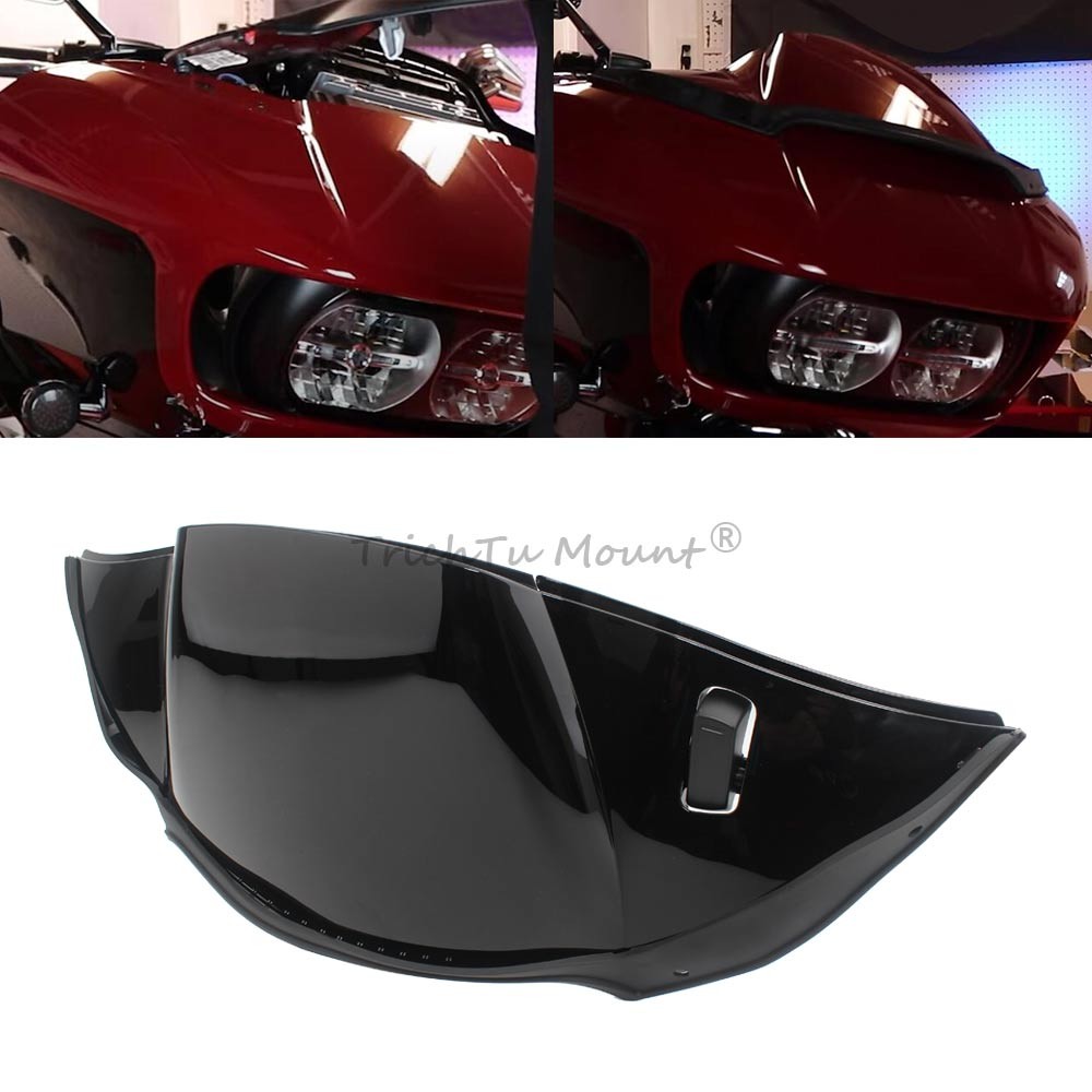 Black Fairing Air Duct Top Windshield Piece Cover for Harley Road Glide FLTRX