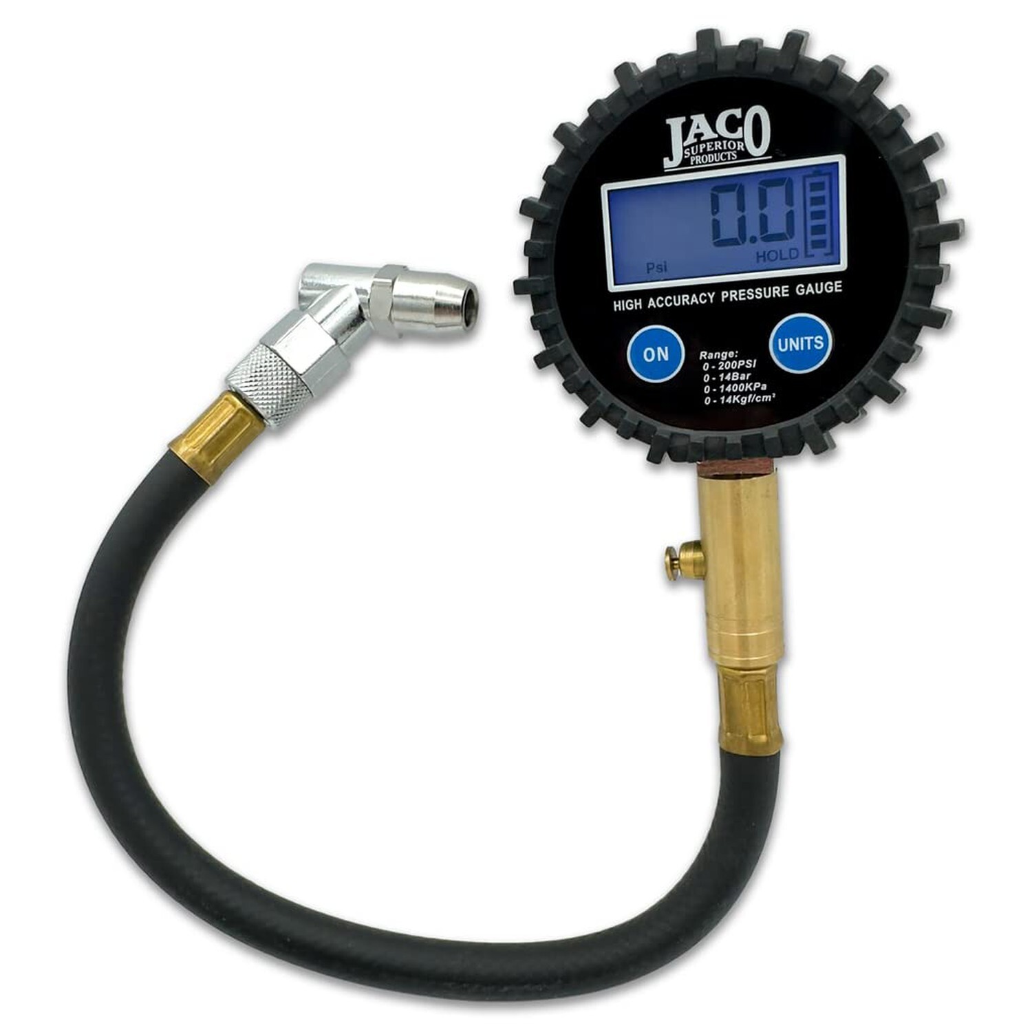 JACO ElitePro Digital Tire Pressure Gauge - Professional Accuracy - 200 PSI JACO ElitePro Digital Tire Pressure Gauge - Professional Accuracy - 200 PSI