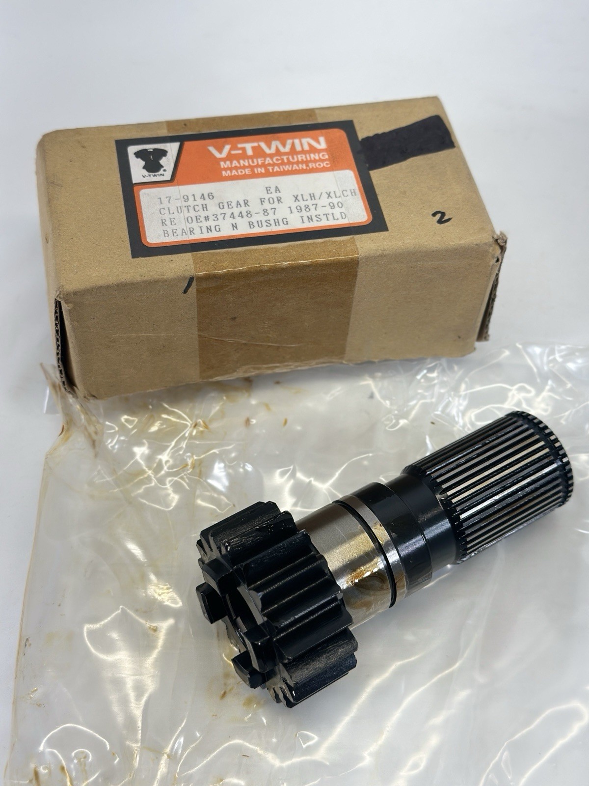 V-twin 4spd Transmission Clutch Gear 17t Late 84-86 Harley Sportster XL XLCH V-twin 4spd Transmission Clutch Gear 17t Late 84-86 Harley Sportster XL XLCH