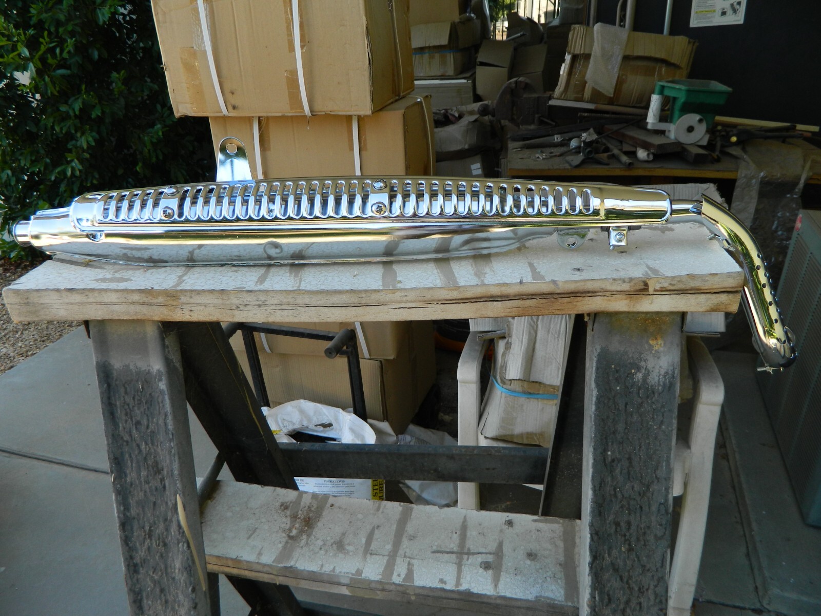 Ct70 Honda mini trail Hko Ko chrome exhaust system Ct70 Honda mini trail Hko Ko chrome exhaust system