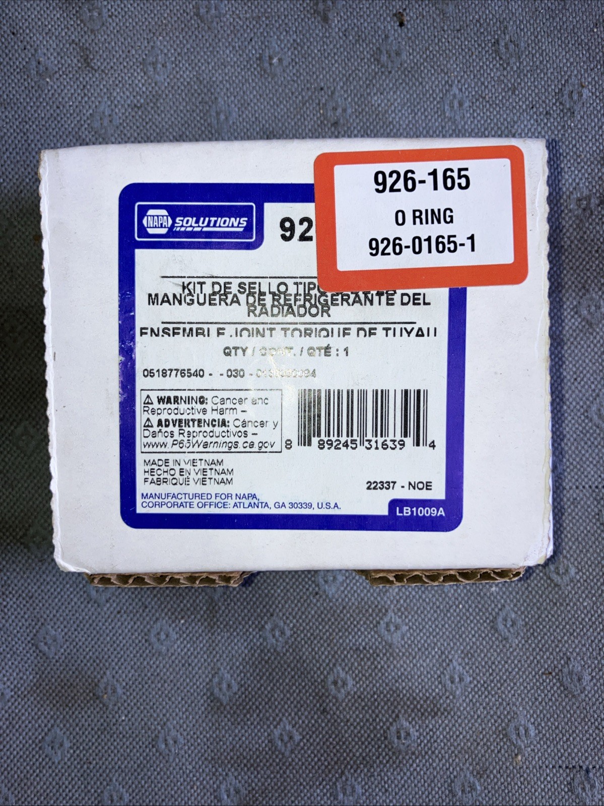 Radiator Coolant Hose O-Ring Dorman 926-165