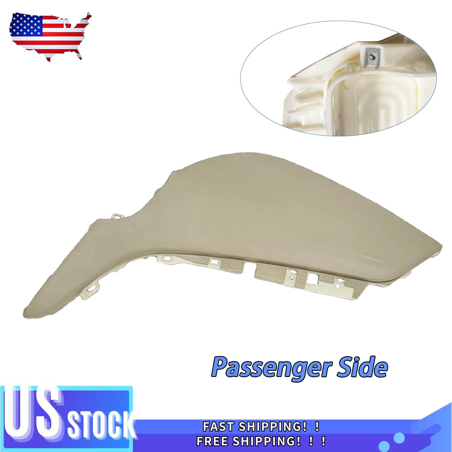 Beige Passenger Side Dash Board Cover Crash Pad For 2013-2019 Hyundai Santa Fe Beige Passenger Side Dash Board Cover Crash Pad For 2013-2019 Hyundai Santa Fe