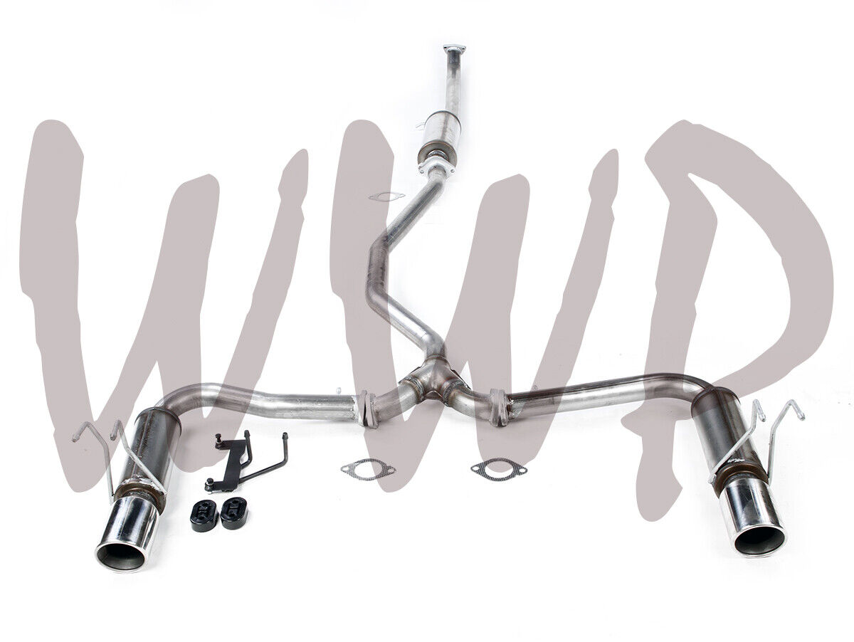 Stainless Steel Dual Exhaust Muffler System For 16-20 Honda Civic 2.0L LX/Sport