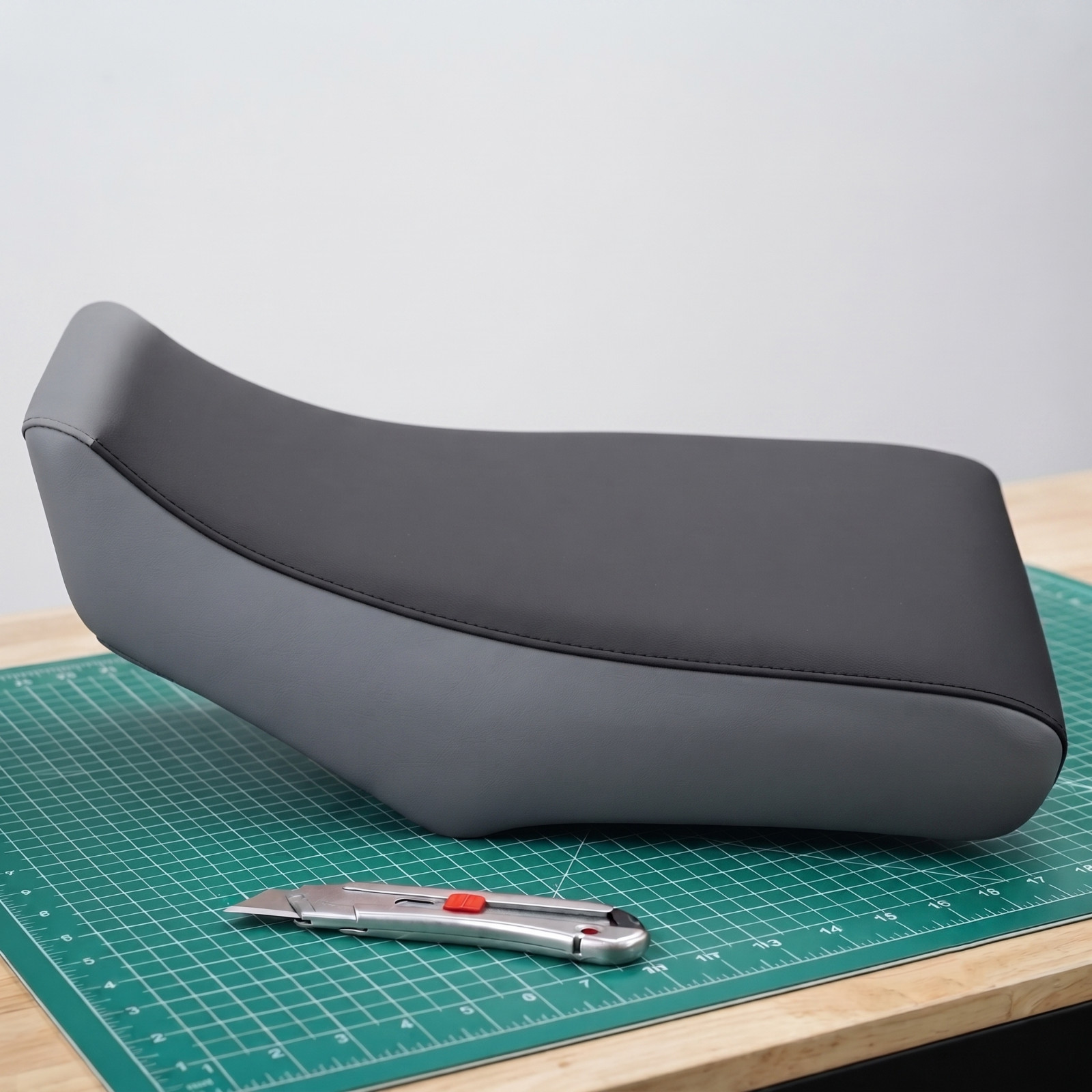 Honda TRX125 Seat Cover For 1987 To 1988 Models Gray Black Vinyl Seat Cover