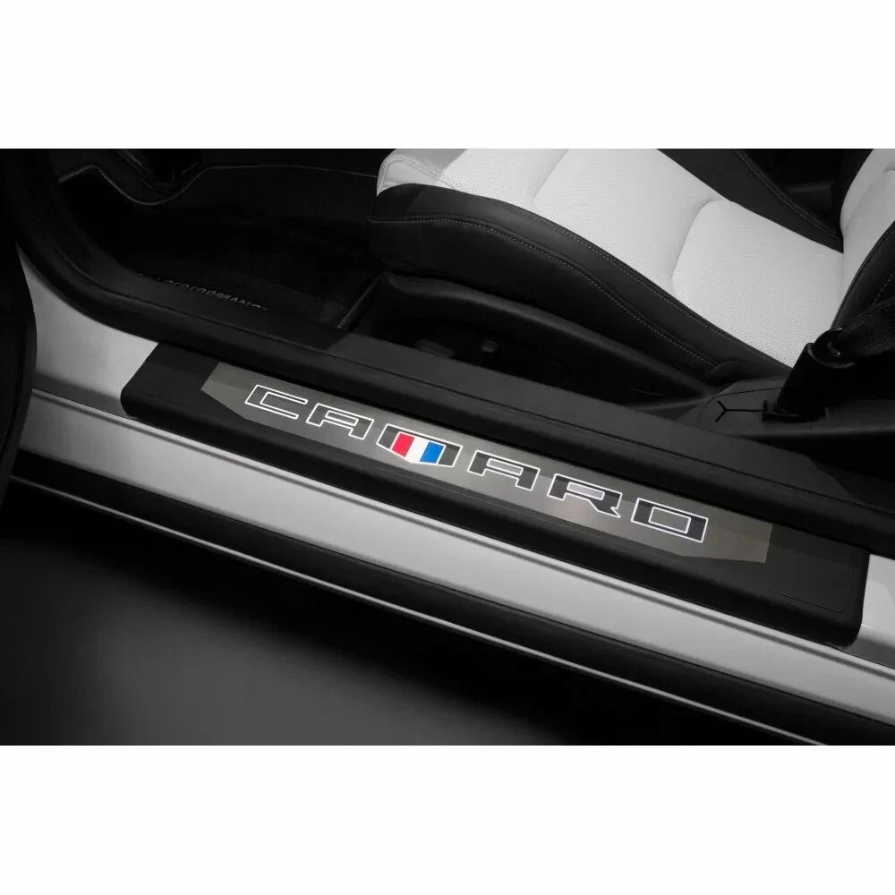 2016-2024 Chevrolet Camaro lluminated Front Door Sill Plates 84127636 GM NEW OEM 2016-2024 Chevrolet Camaro lluminated Front Door Sill Plates 84127636 GM NEW OEM