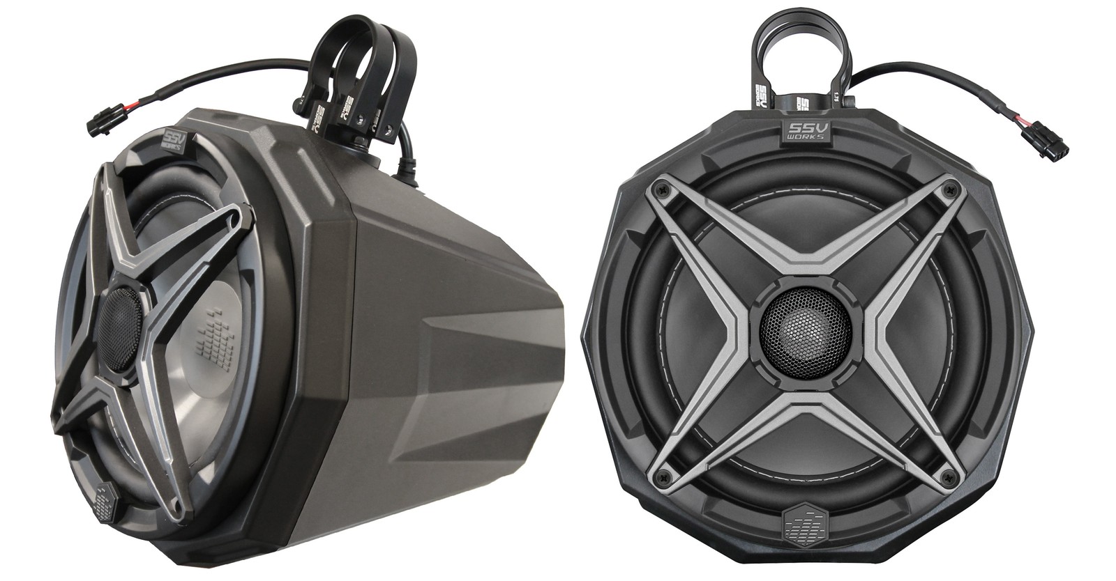 SSV Works 8in Cage Mount Speaker Pod 2.0in Roll Cage UTV Side by Side