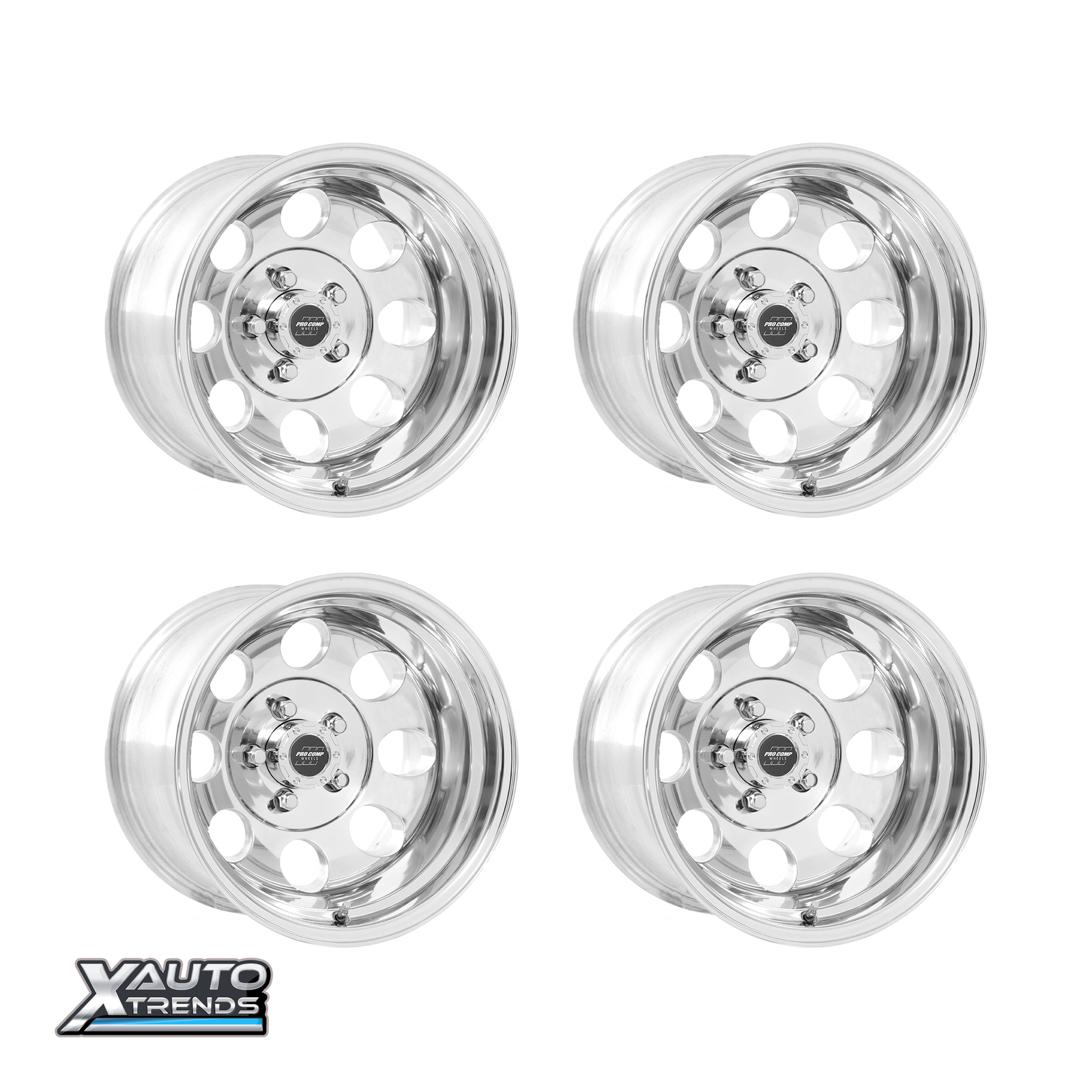 Pro Comp PA69 Vintage Polished 15X10 5X114.3 -47mm (Set of 4)