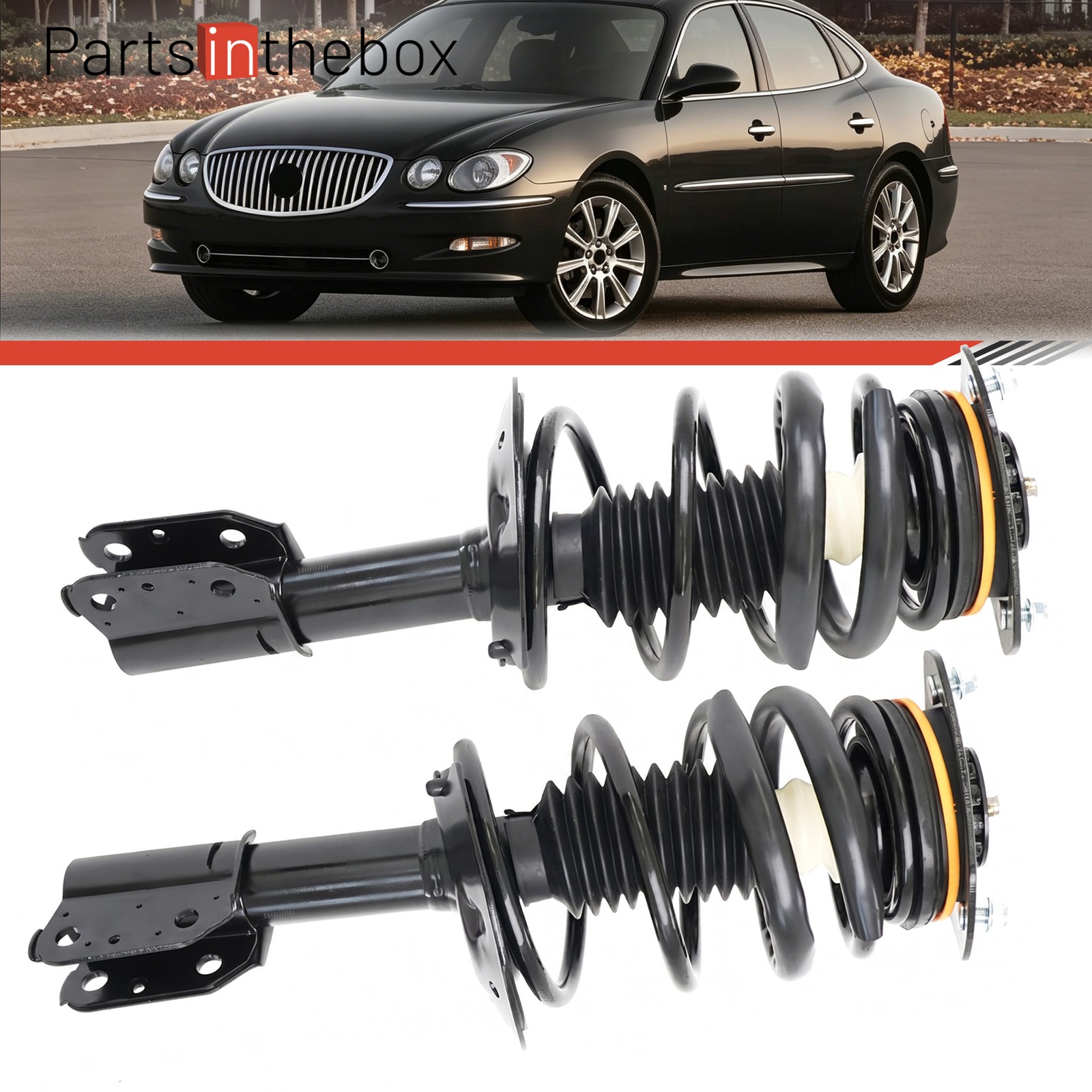 2X Front Shock Struts for Chevy Impala Monte Carlo 1997-2005 Buick Allure Regal