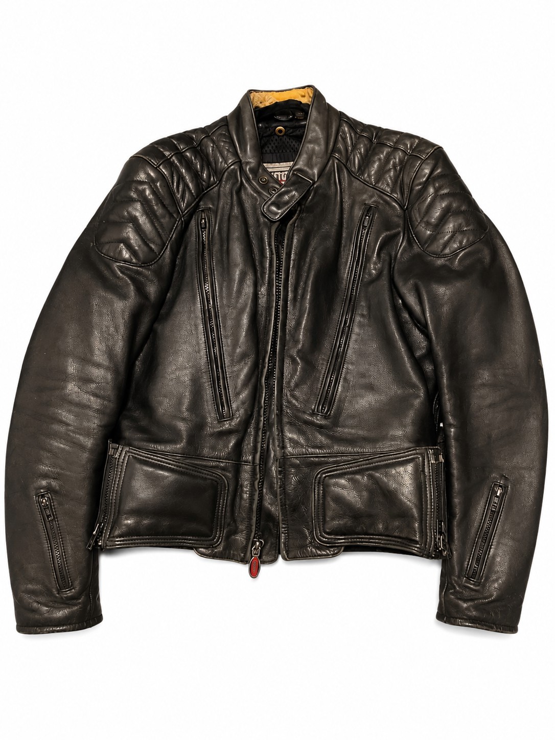 FirstGear by Hein Gericke Men's Black Leather Motorcycle Jacket Size M Pre-Owned
