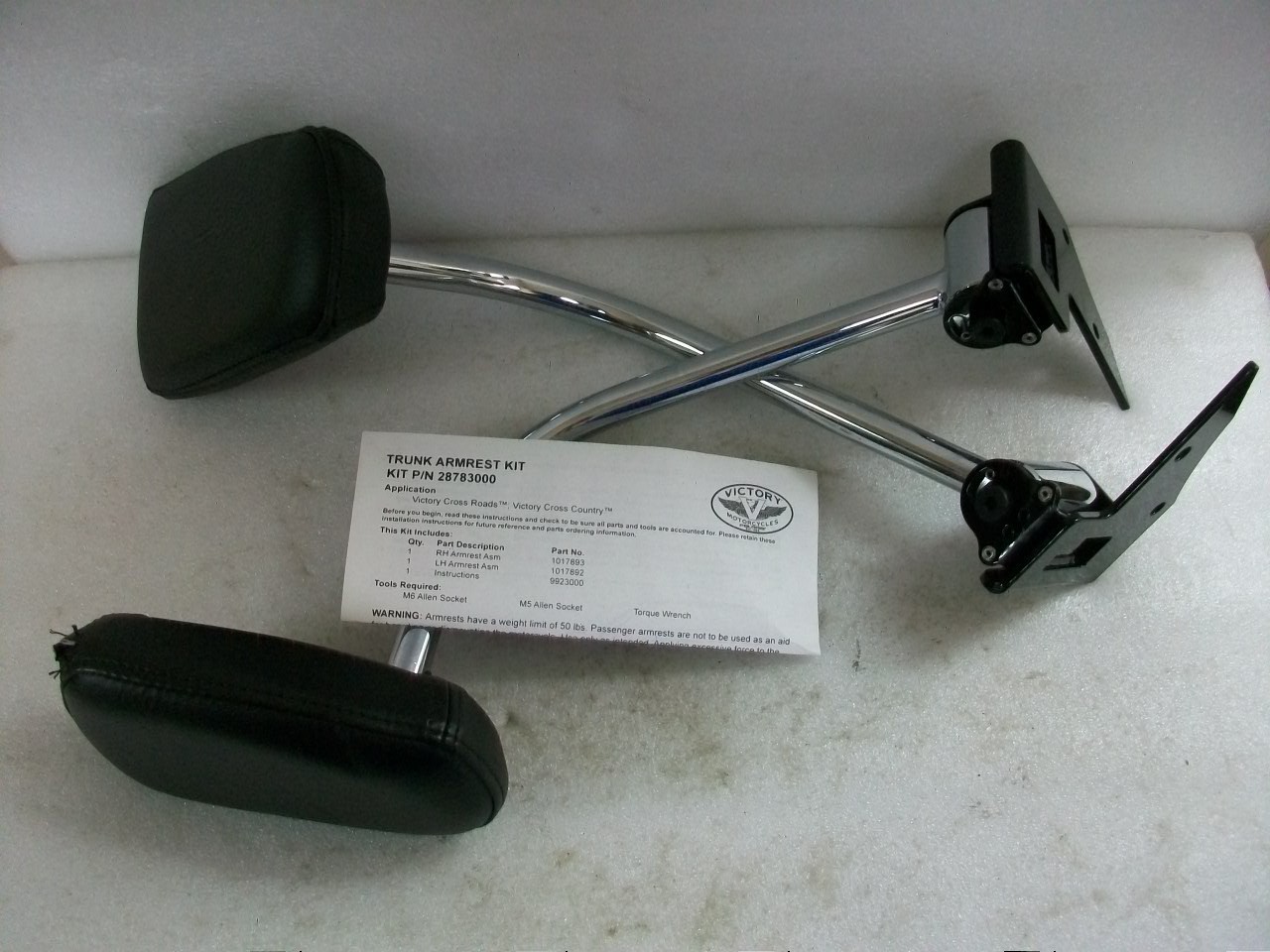 New Take Off Victory Cross Series Passenger Armrest Kit - 2878300 New Take Off Victory Cross Series Passenger Armrest Kit - 2878300