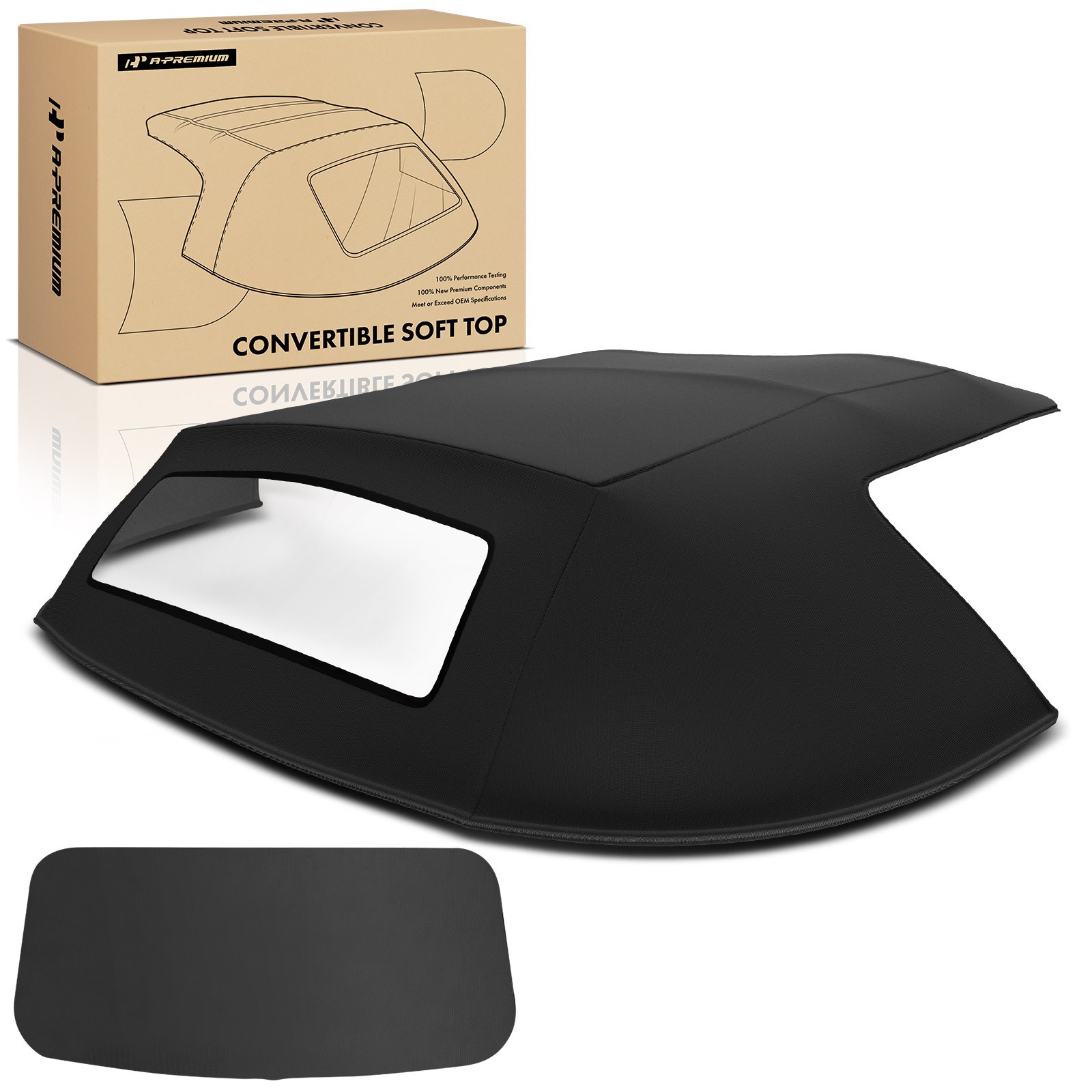 A-Premium Convertible Soft Top with Plastic Window Black for Chevrolet Corvette A-Premium Convertible Soft Top with Plastic Window Black for Chevrolet Corvette