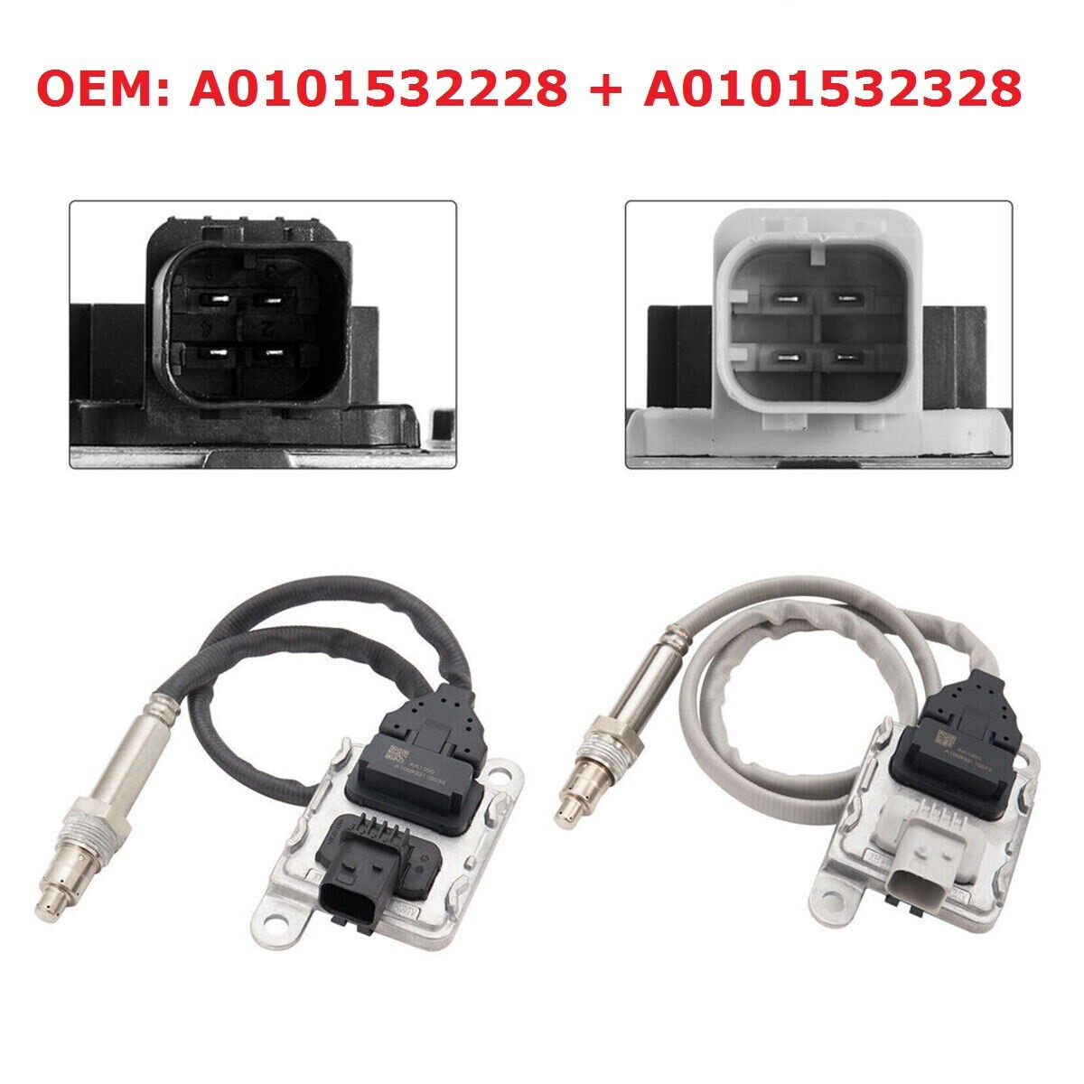 2X Inlet+Outlet Nox Sensors For Detroit DD13 DD15 Cascadia 0101532228 0101532328 2X Inlet+Outlet Nox Sensors For Detroit DD13 DD15 Cascadia 0101532228 0101532328