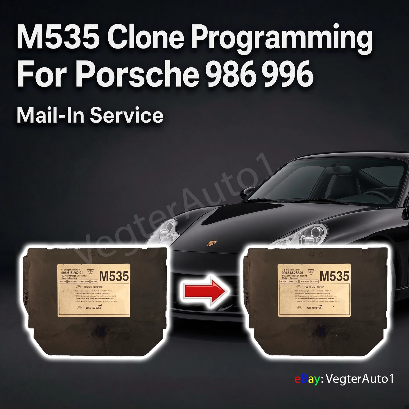 Alarm Box M535 Clone Programming SERVICE For Porsche 1998-2004 Boxster 911